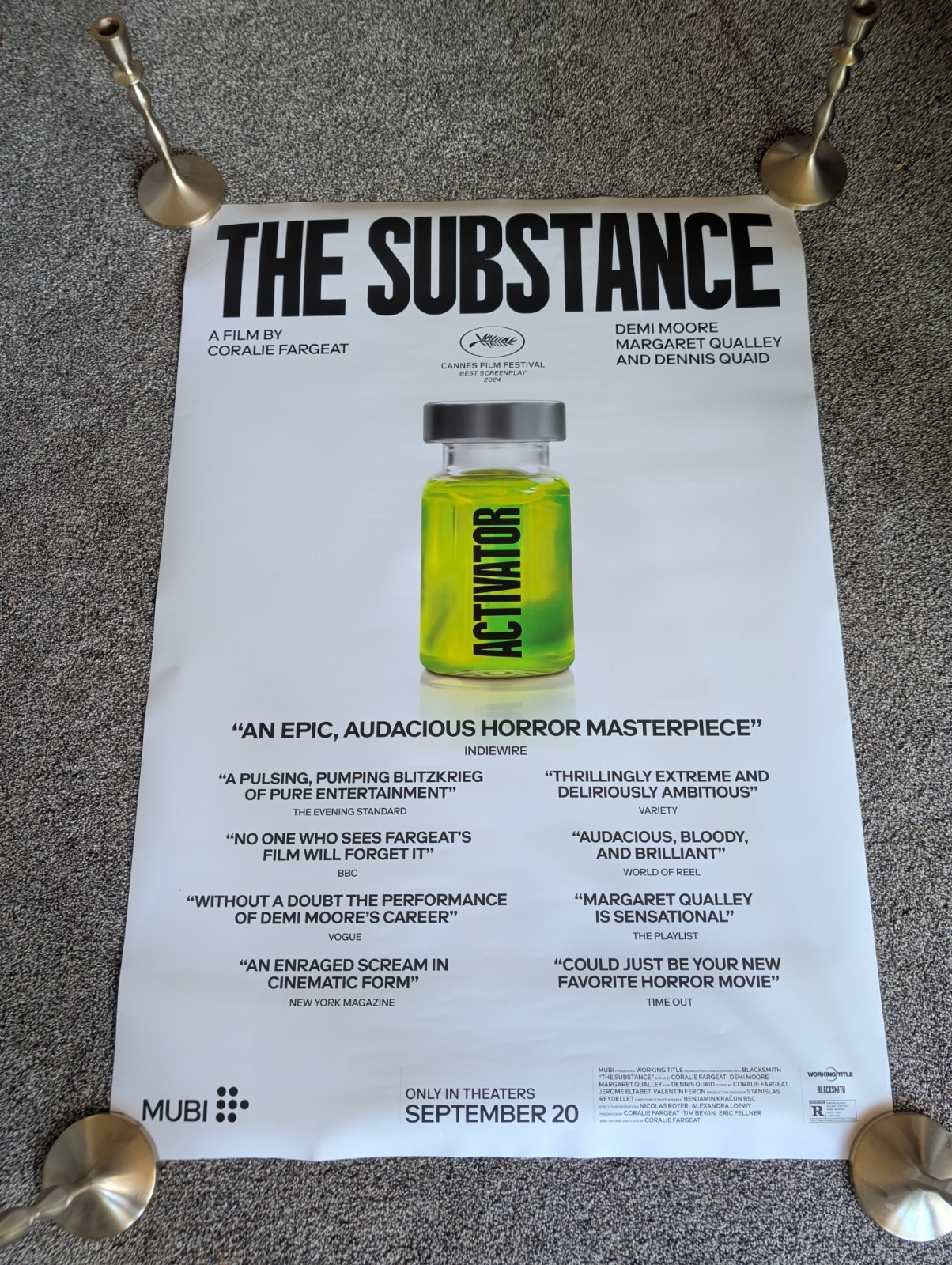 The Substance 2024 Double Sided Original Movie Poster 27″ x 40″