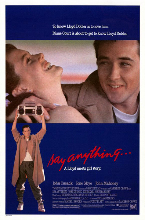 Say Anything… (1989) Movie Poster, Original, SS, Unused, NM, Rolled