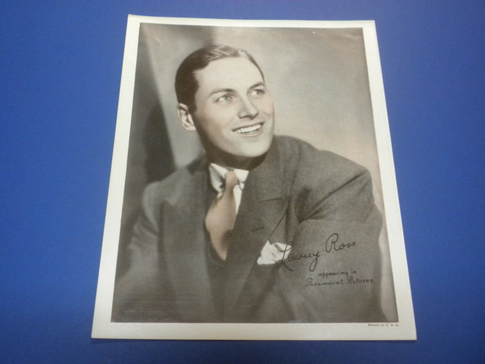 LANNY ROSS 8X10 color glossy photo 1930’s LOT #61 Paramount Pictures