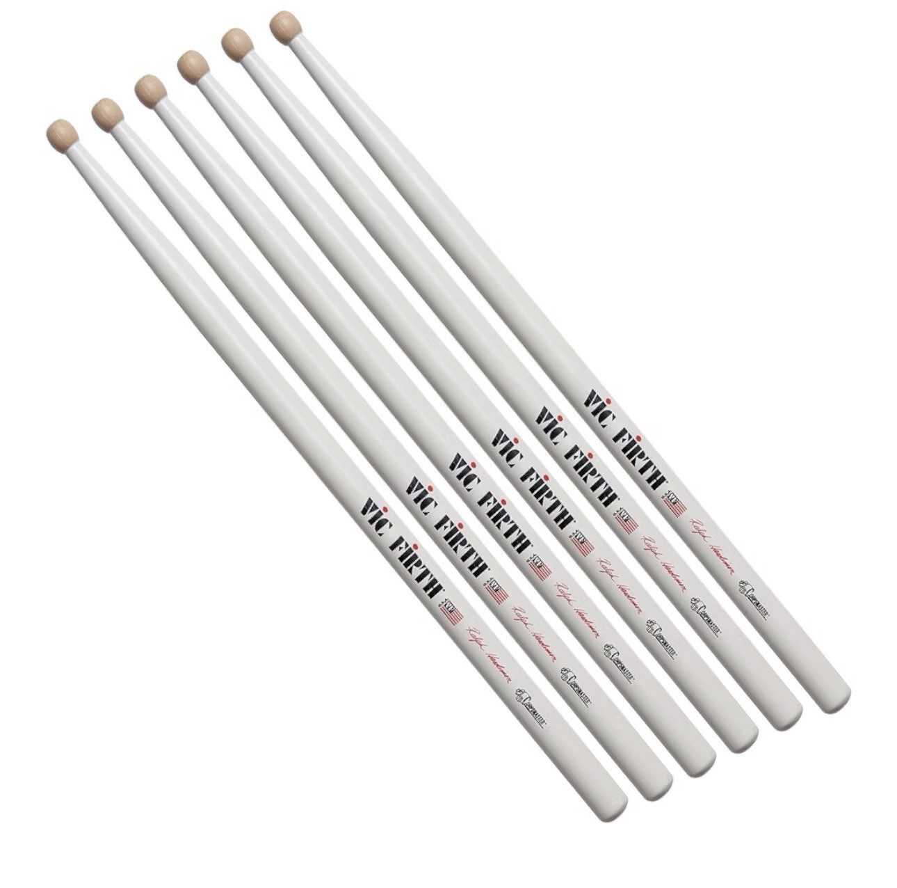 Vic Firth Corpsmaster Signature Ralph Hardimon Marching Snare Drum Sticks 3 Pair