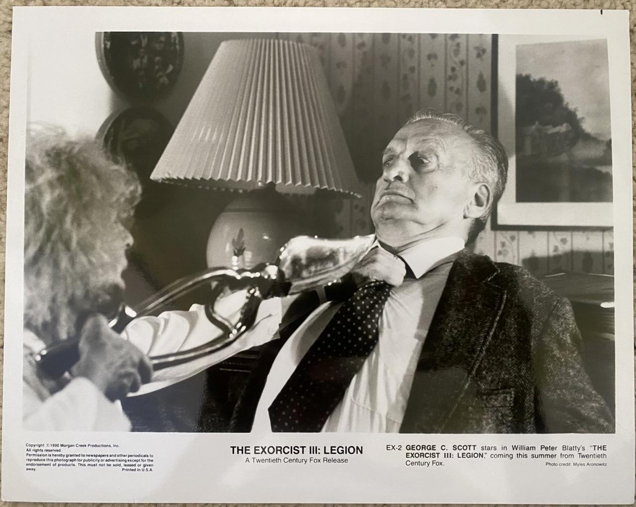 George C. Scott closeup in The Exorcist III 1990 movie photo 50595