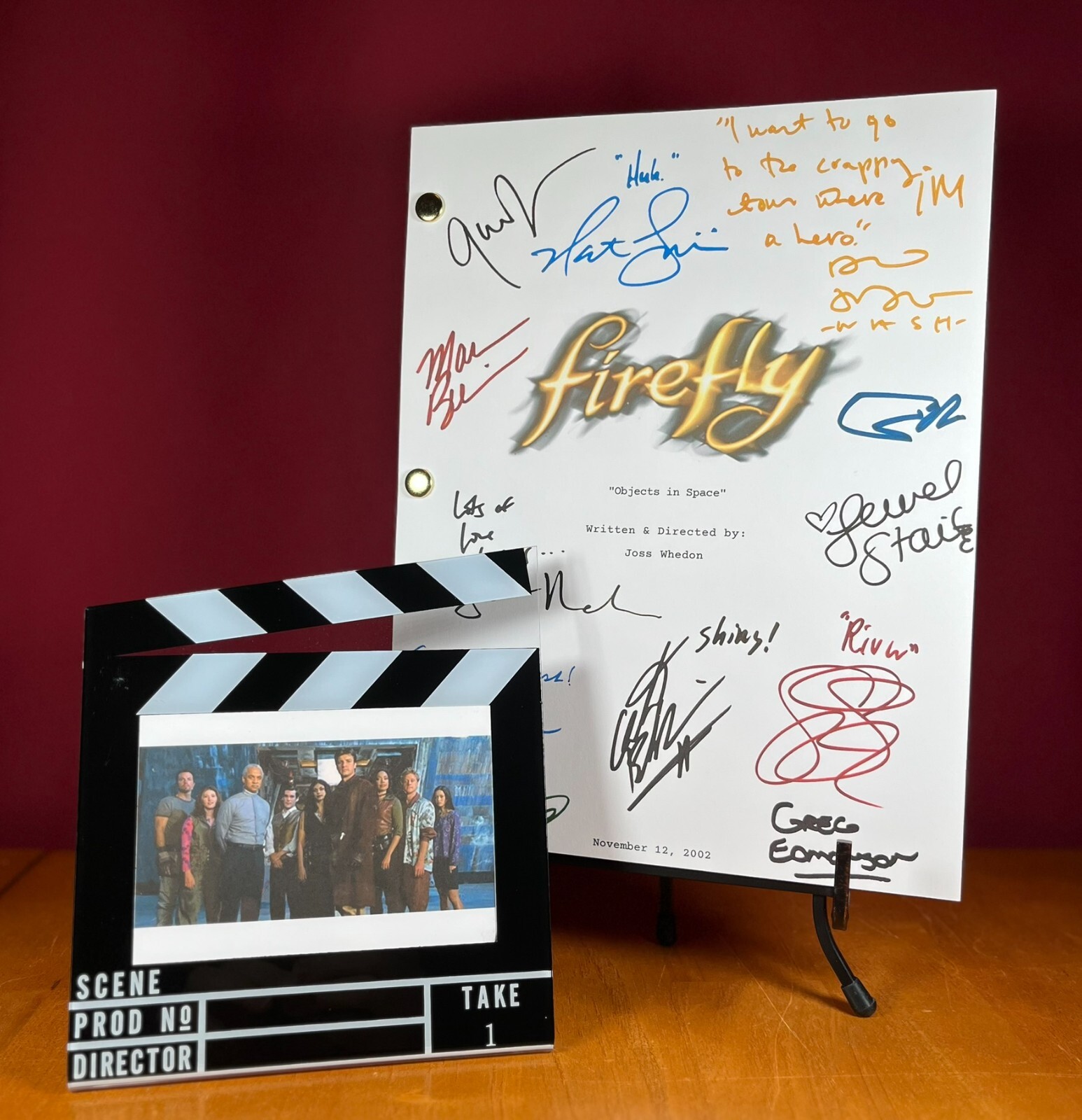 Firefly Pilot & Series Finale Scripts Signed- Autograph Reprints- Firefly Show