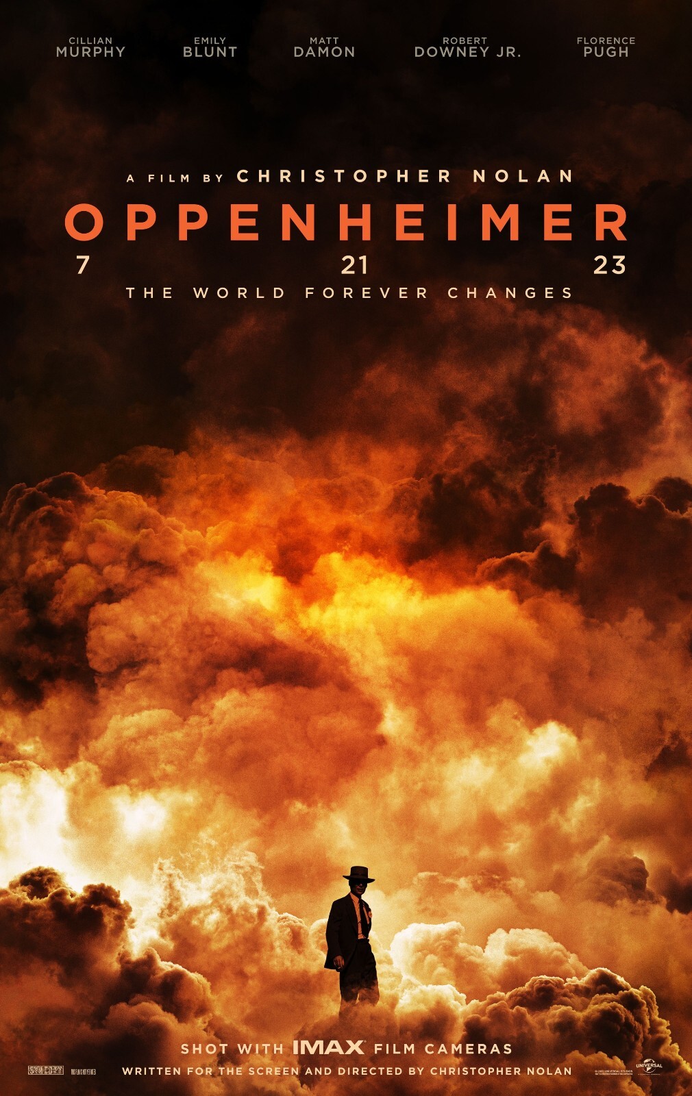 Oppenheimer movie poster (a) : 11″ x 17″ – Cillian Murphy, Christopher Nolan