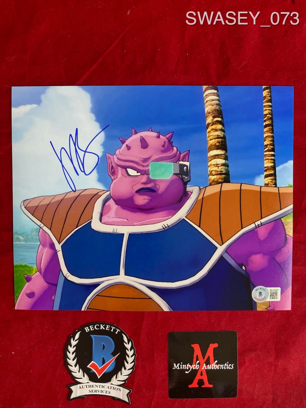 JOHN SWASEY AUTOGRAPHED SIGNED 8×10 PHOTO! DRAGONBALL Z! BECKETT COA!