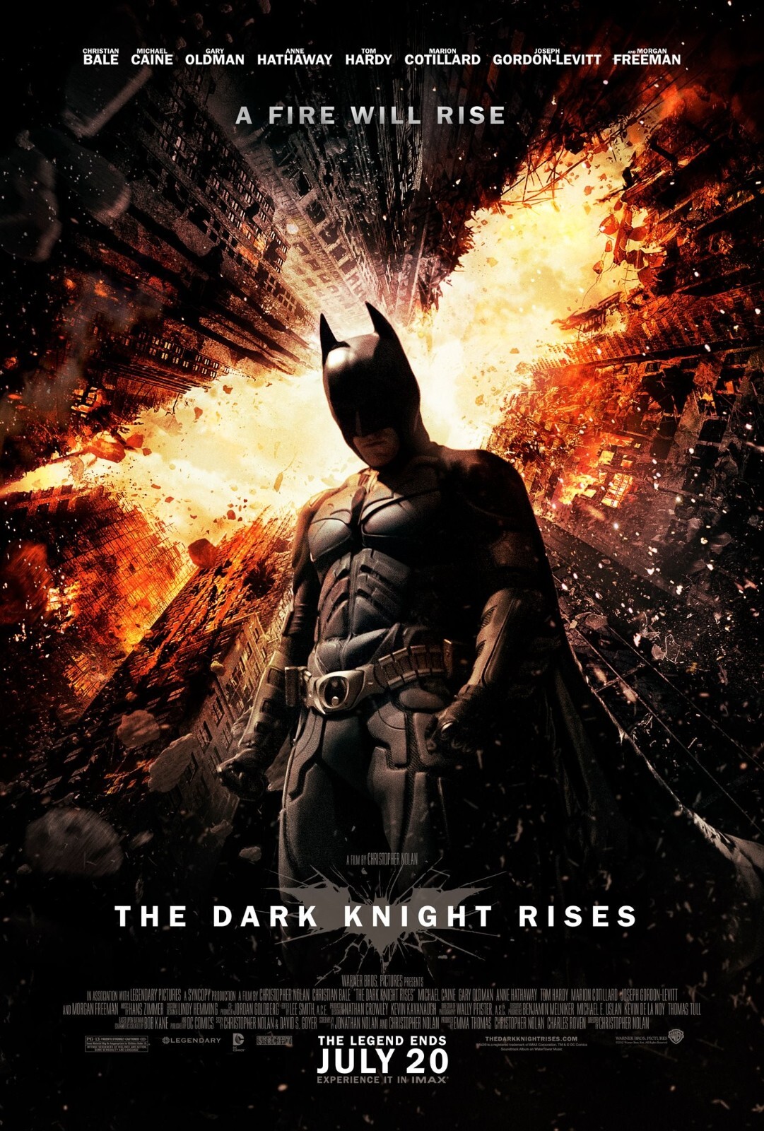 2012 Batman The Dark Knight Rises Movie Poster 11X17 Catwoman Bane Wayne 🦇🍿