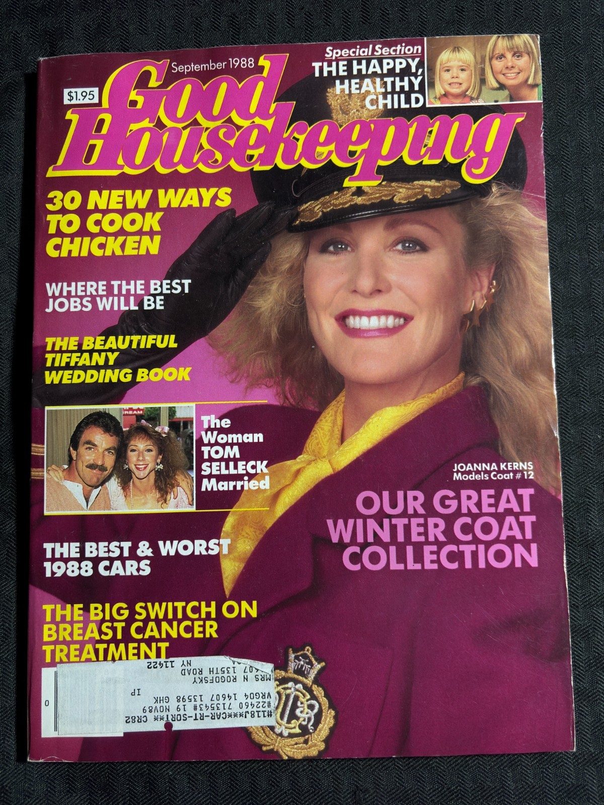 1988 Sept GOOD HOUSEKEEPING Magazine VG/FN 5.0 Joanna Kerns / Tom Selleck