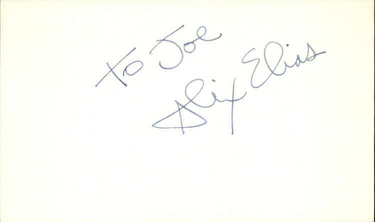 Alix Elias Actress Rock n Roll High School signed 3″x5″ index Card