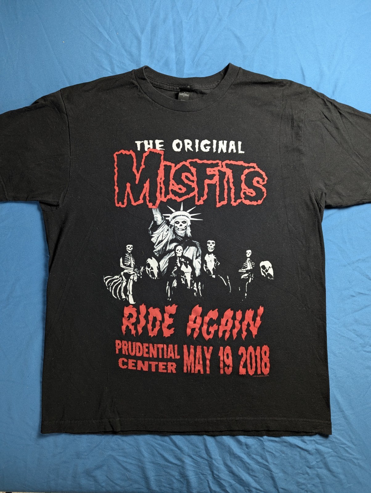 Misfits Ride Again Never Worn Large Prudential Center May 19 2018 Shirt HTF