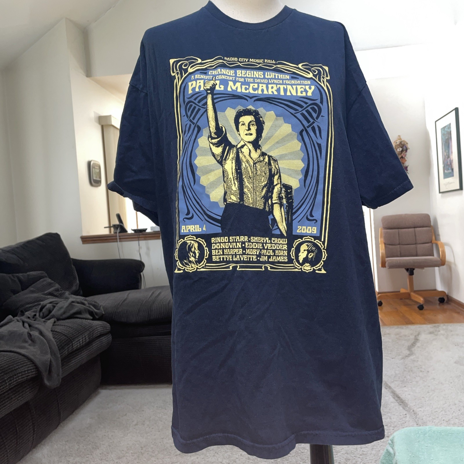 Alstyle Paul McCartney Radio City Music Hall T Shirt Size XL