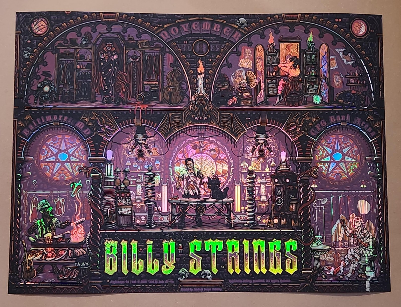 Billy Strings FOIL Baltimore Poster Night 2 Halloween Luke Martin AE S & N/40