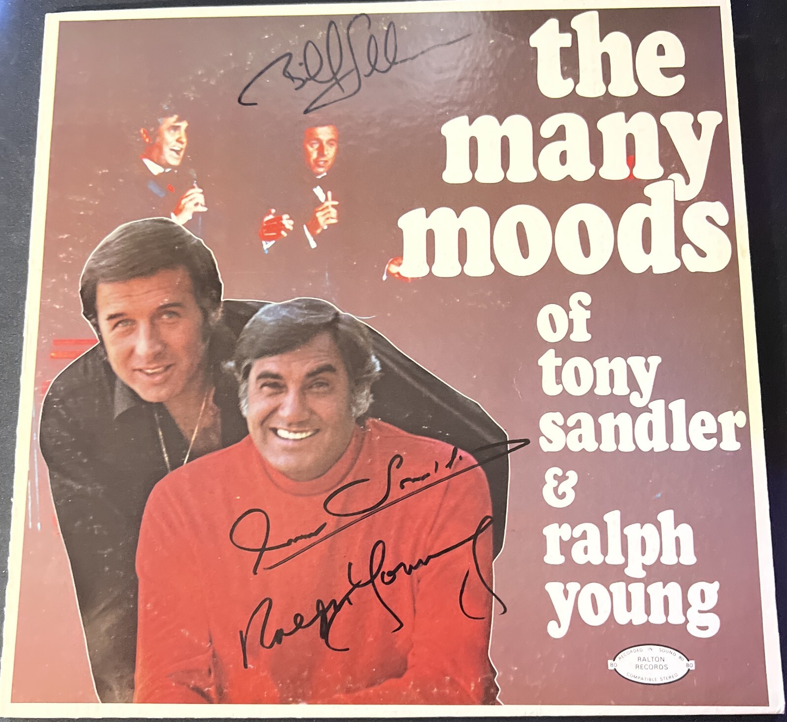 SIGNED The Many Moods of Tony Sandler & Ralph Young LP Ralton Records VG Cond