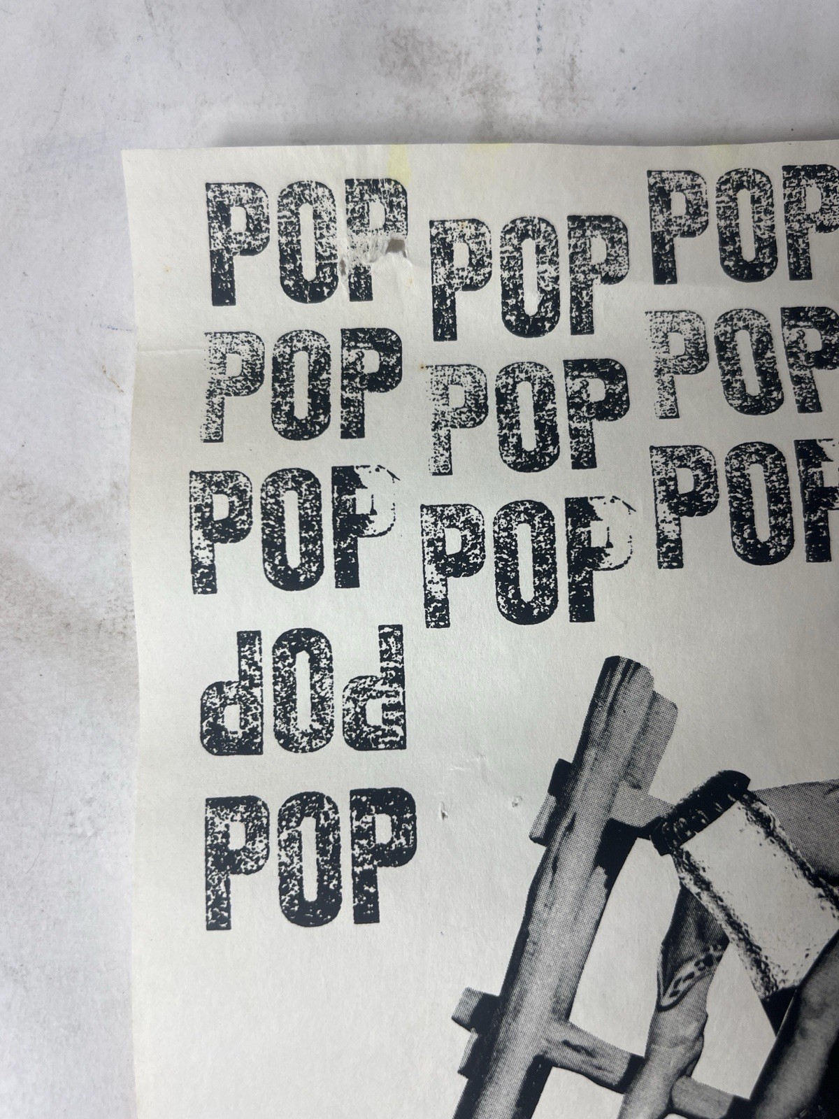 Original Pop Pop Pop Joe Pop Dark Side of Pop Mabuhay Gardens Concert Poster