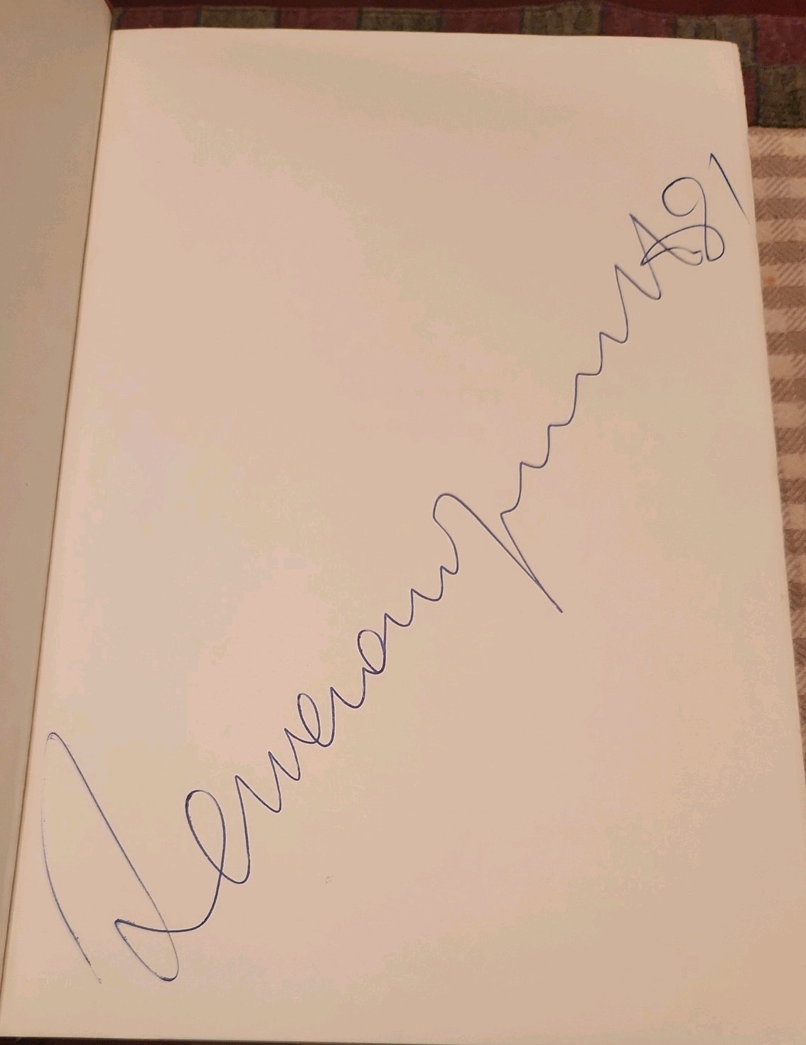 Luciano Pavarotti “My Own Story” Signed Book
