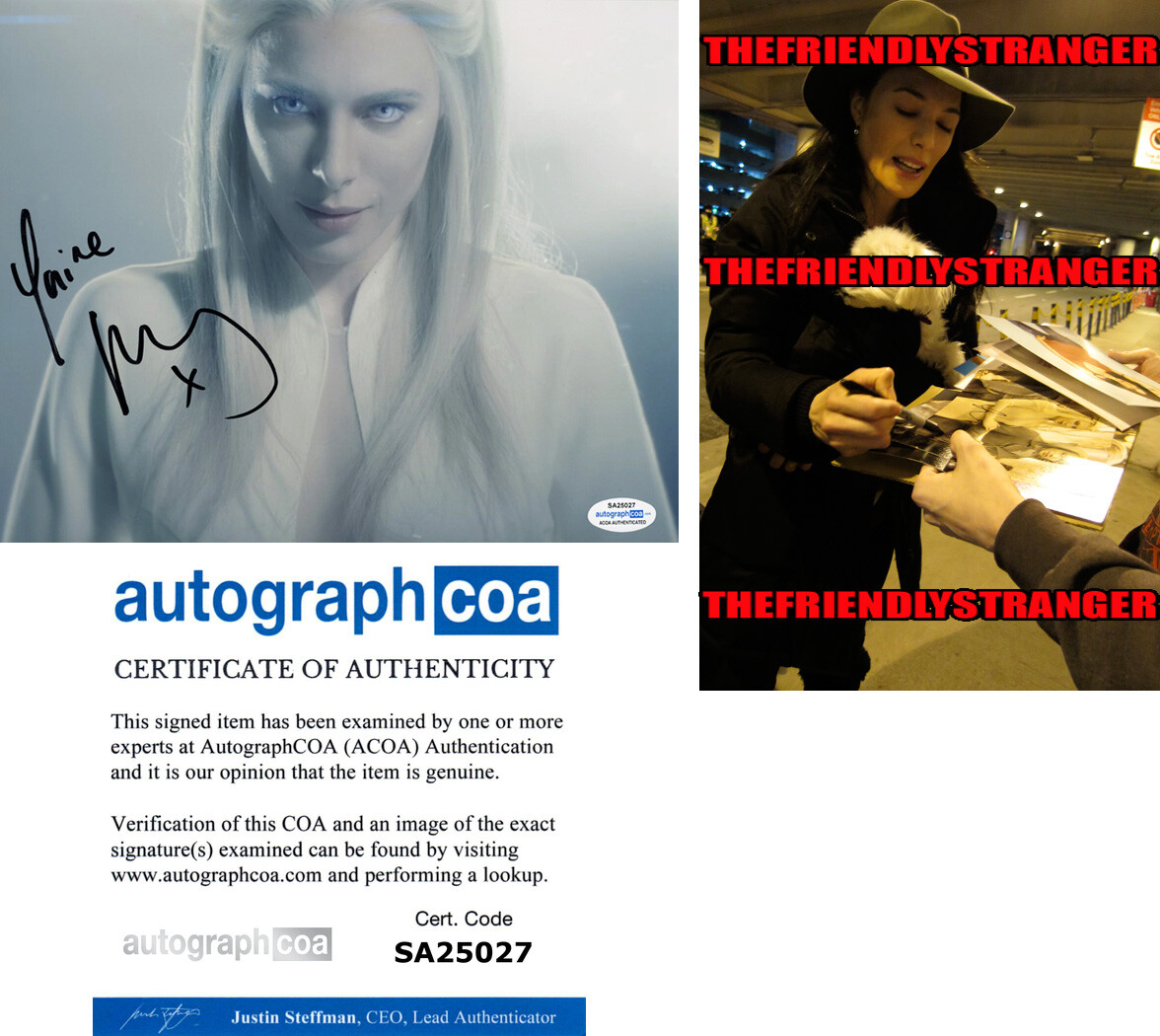 Jaime Murray signed Autograph “DEFIANCE” 8×10 Photo PROOF m SEXY Stahma ACOA COA