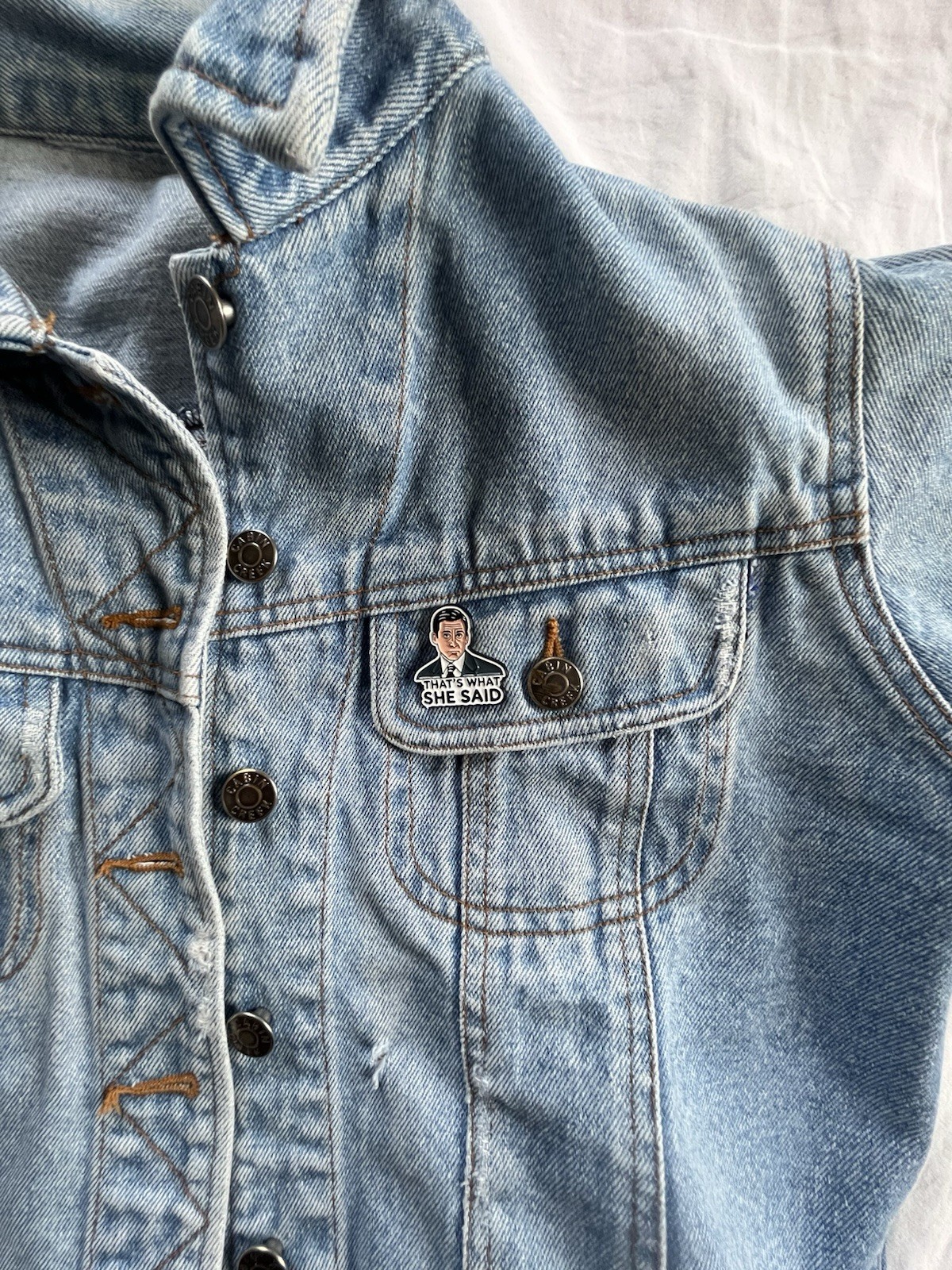 The Office – ‘That’s What She Said’ – Michael Scott Quote – Funny Enamel Pin