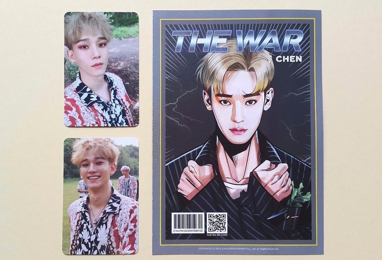 EXO 4th Album The War Official Photocard Photocard – Chen Set ( 3 pcs)