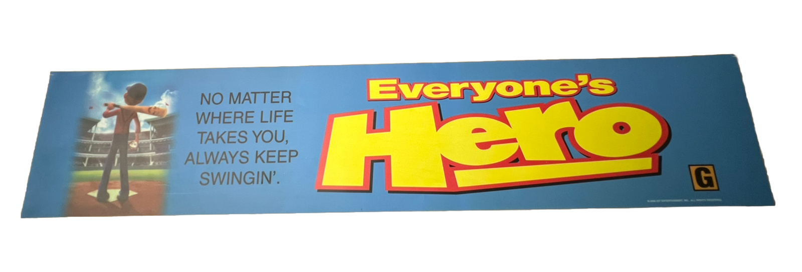 2006 Everyone’s Hero Movie Theater Mylar Poster 5×25” Jake T. Austin