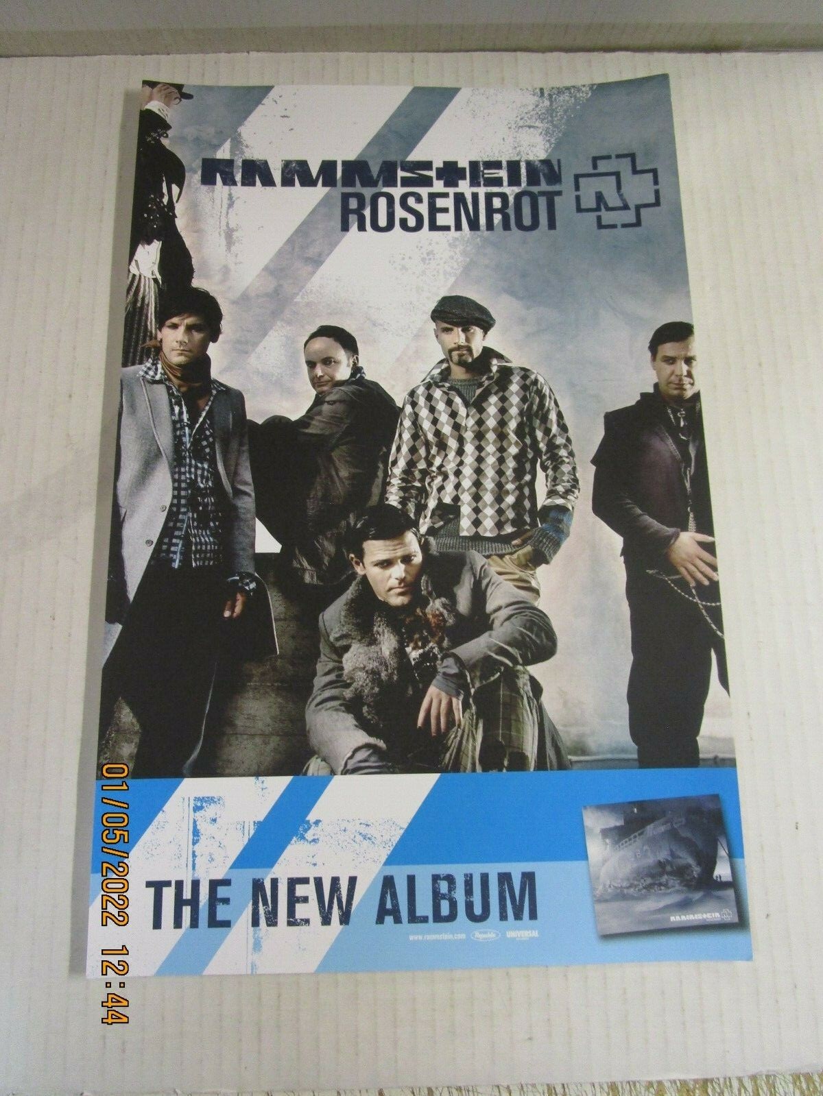 RAMMSTEIN Rosenrot Promo Poster New! Unused! Republic/Universal Records 2005