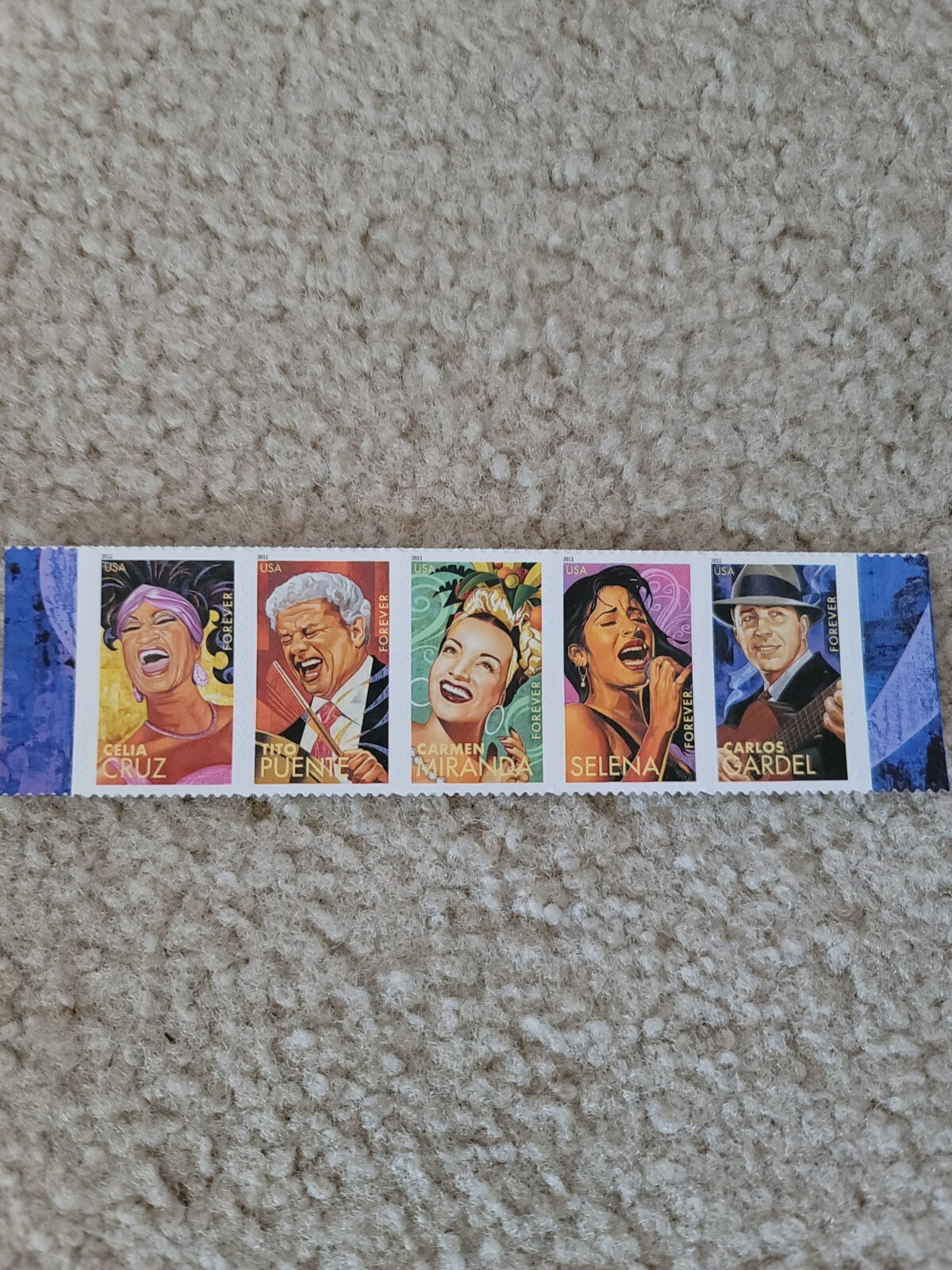 Selena Quintanilla stamp strip very rare