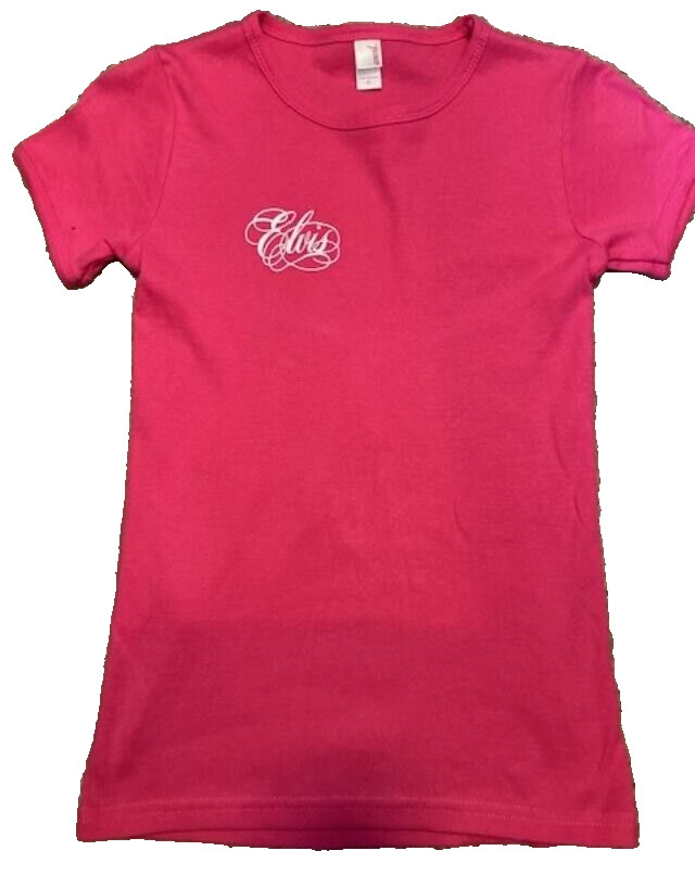 Elvis Presley Pink Shirt – Ladies-Junior-Size L