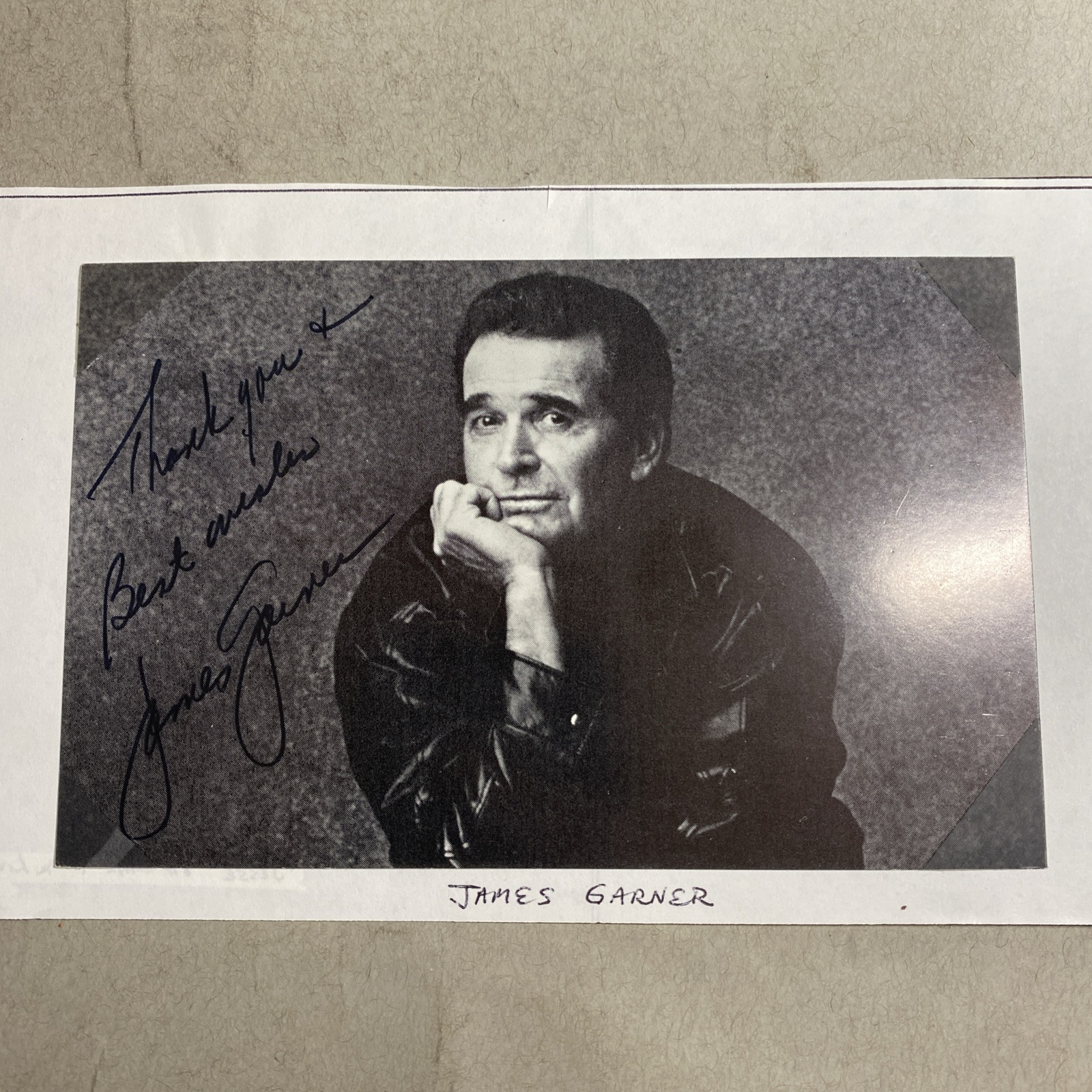 James Garner: Hand Signed Celebrity Photograph 3.5 x 5.5 Inches / KSK