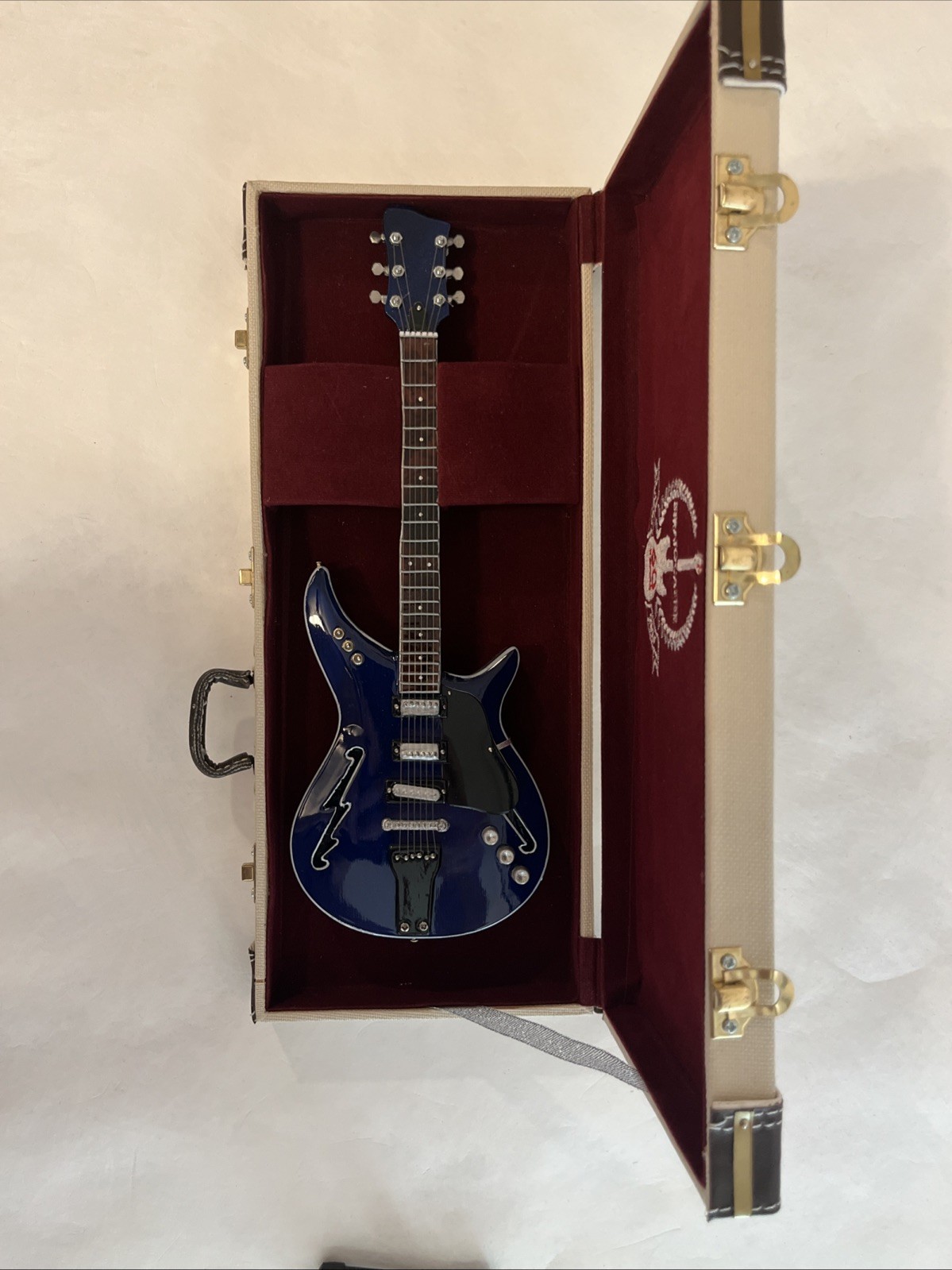 Axe Heaven Bob Weir Modulus Lightning Bolt Mini Guitar Replica – Case Included