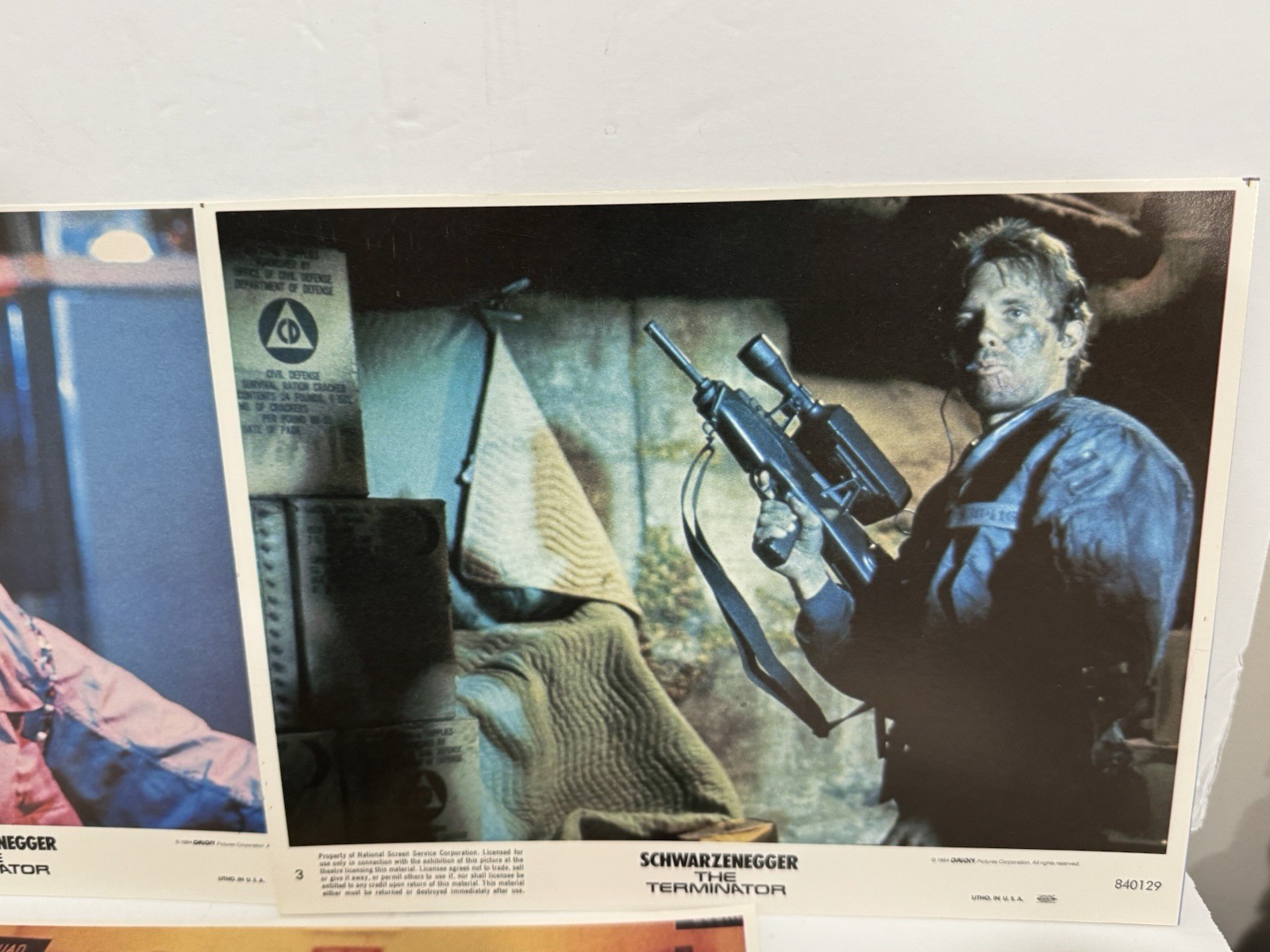 (7) THE TERMINATOR original 1984 lobby color still photos ARNOLD SCHWARZENEGGER