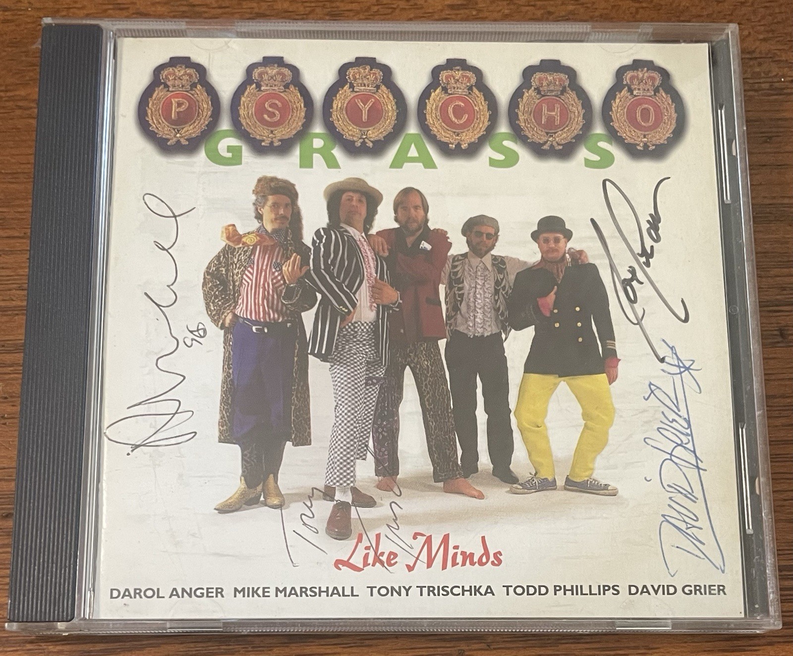 Signed Autographed Psychograss Like Minds CD With Promo Sticker Bluegrass Rare