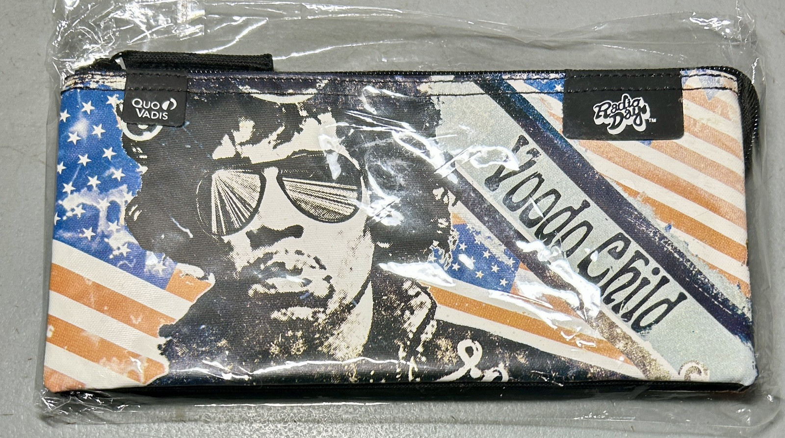 Rock & Roll Jimi Hendrix Voodo Child 9” Zipper Pouch Wallet Radio Days Rare New
