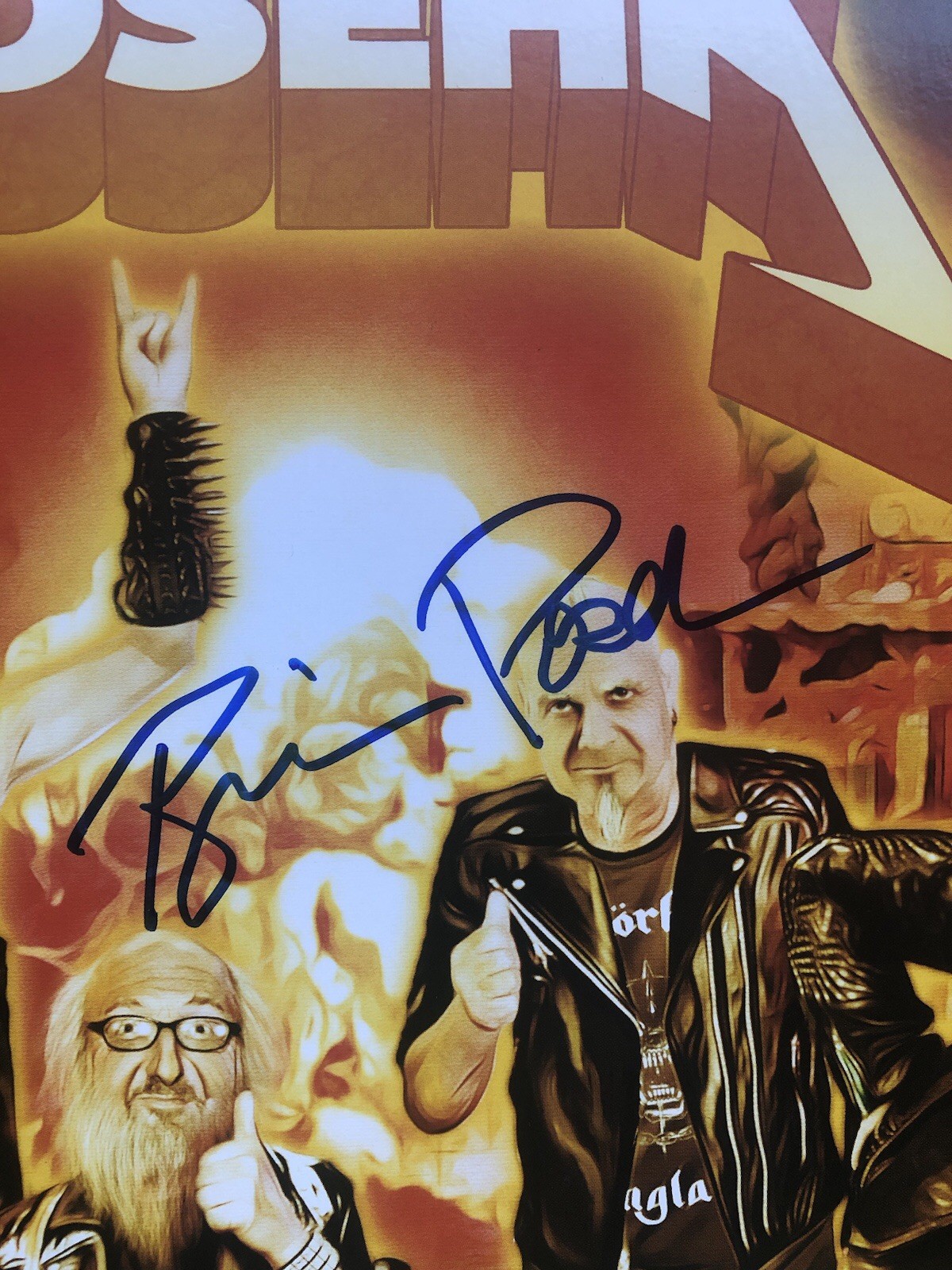 brian posehn signed Vinyl. Heavy metal album all Star band￼