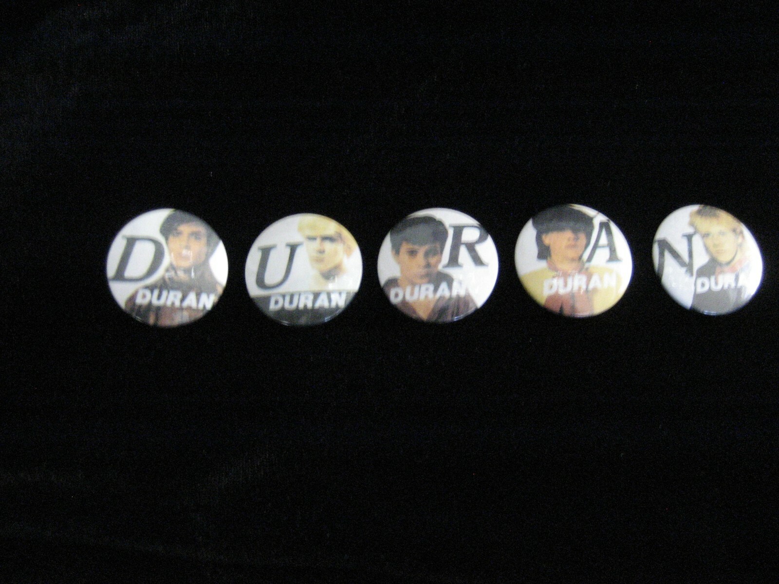 Duran Duran-Spell Out Name (5) Pin-Badge-Button-80’s Vintage-Rare
