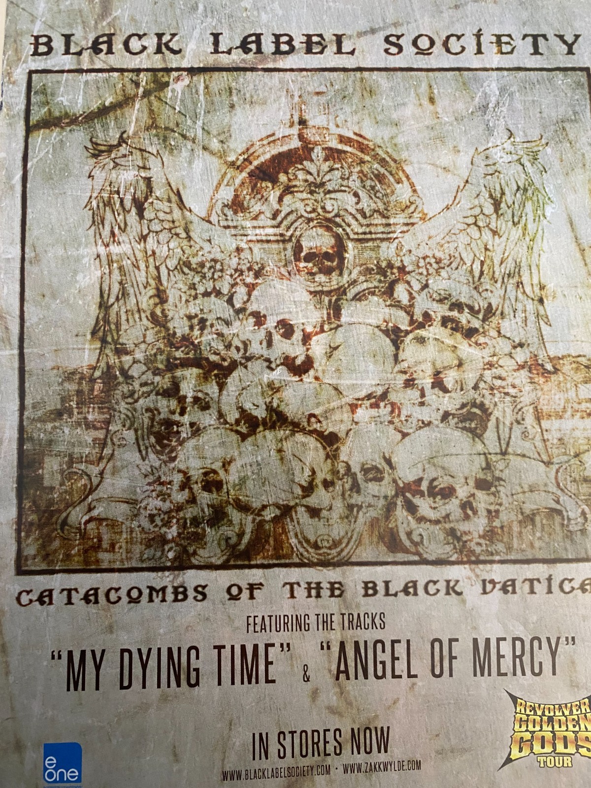 Black Label Society, Catacombs of the Black Vatican, Full Page Promotional Ad