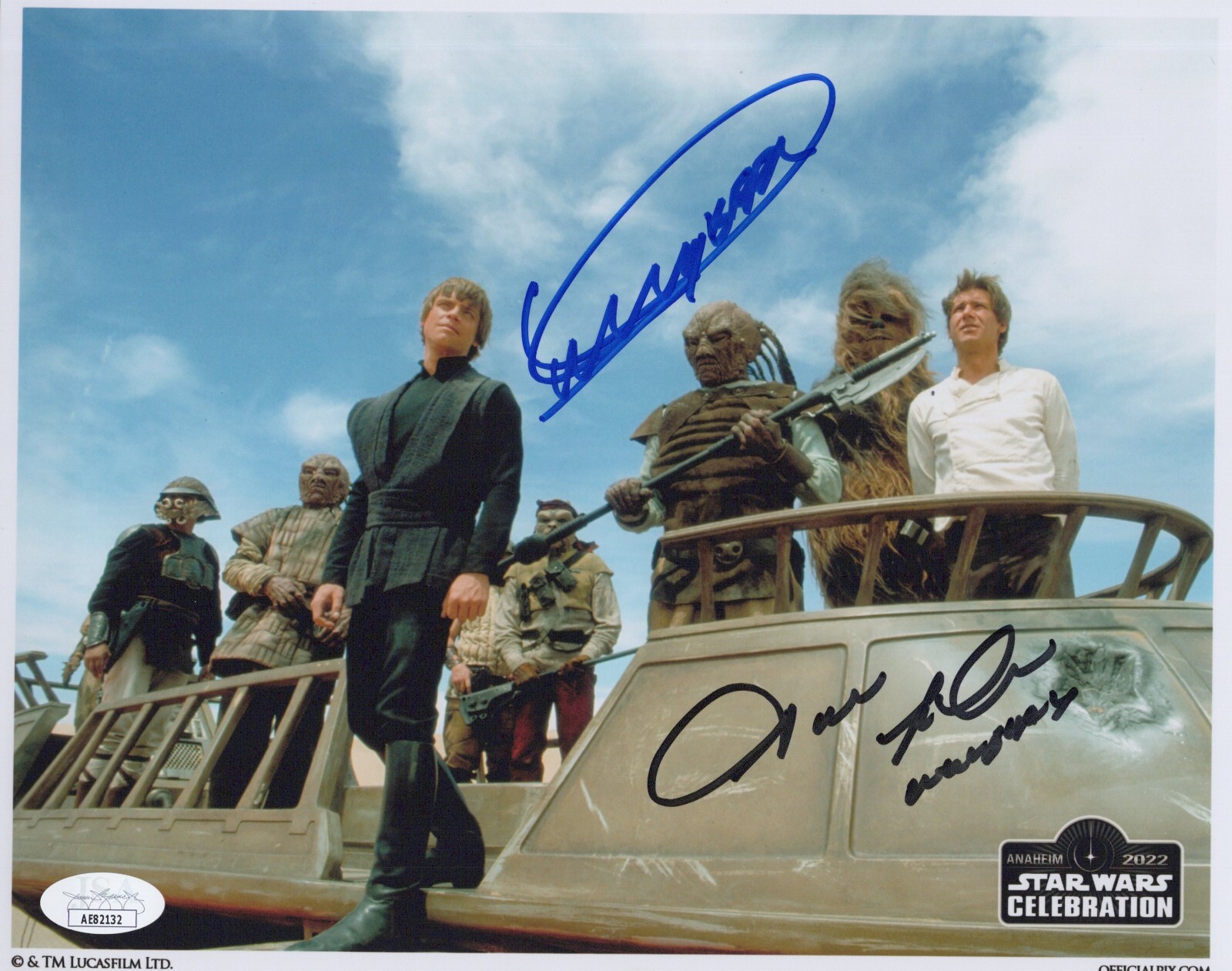 OPX – Star Wars – Dickey Beer & Julius LeFlore signed 8×10 photo JSA COA