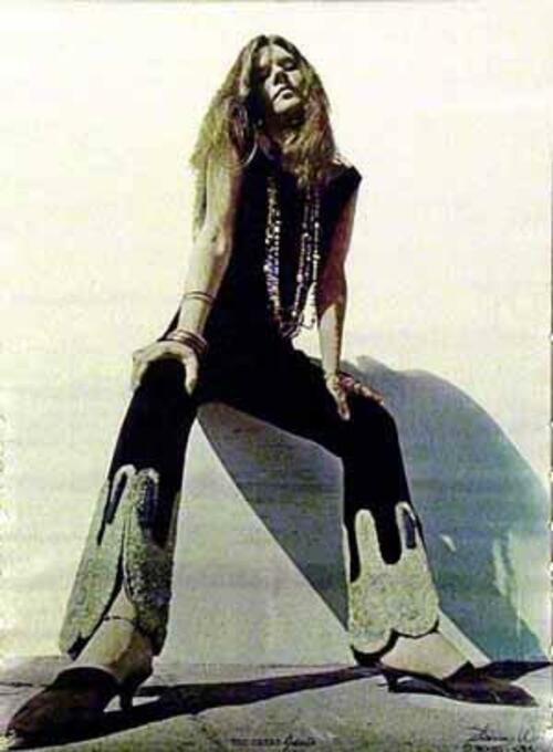 THE GREAT JANIS JOPLIN 1969 VINTAGE POSTER By T. Weir NICE!!