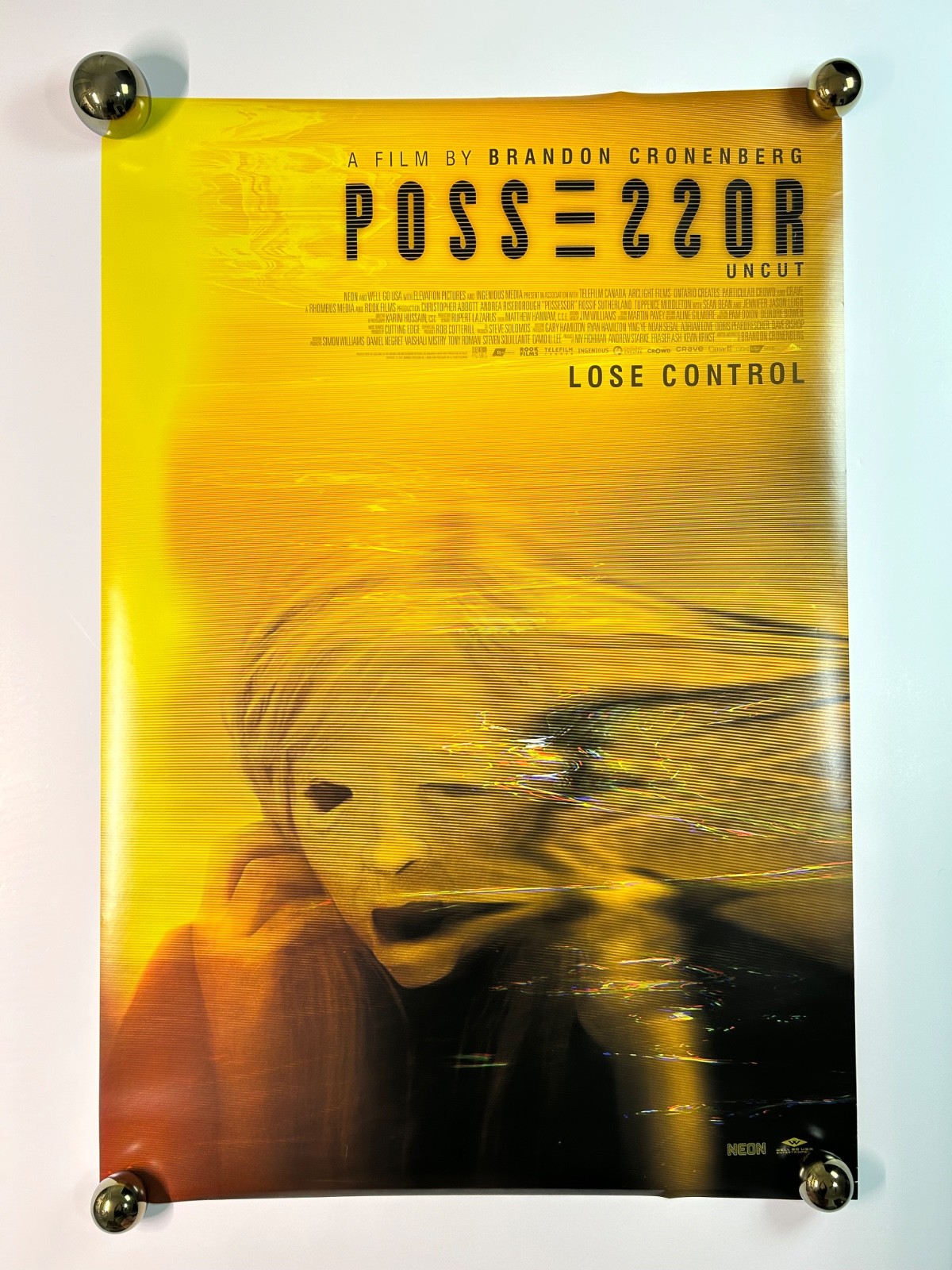 ULTRA Rare POSSESSOR 2020 DS one sheet POSTER Limited Cronenbergh NEON SCFI CULT