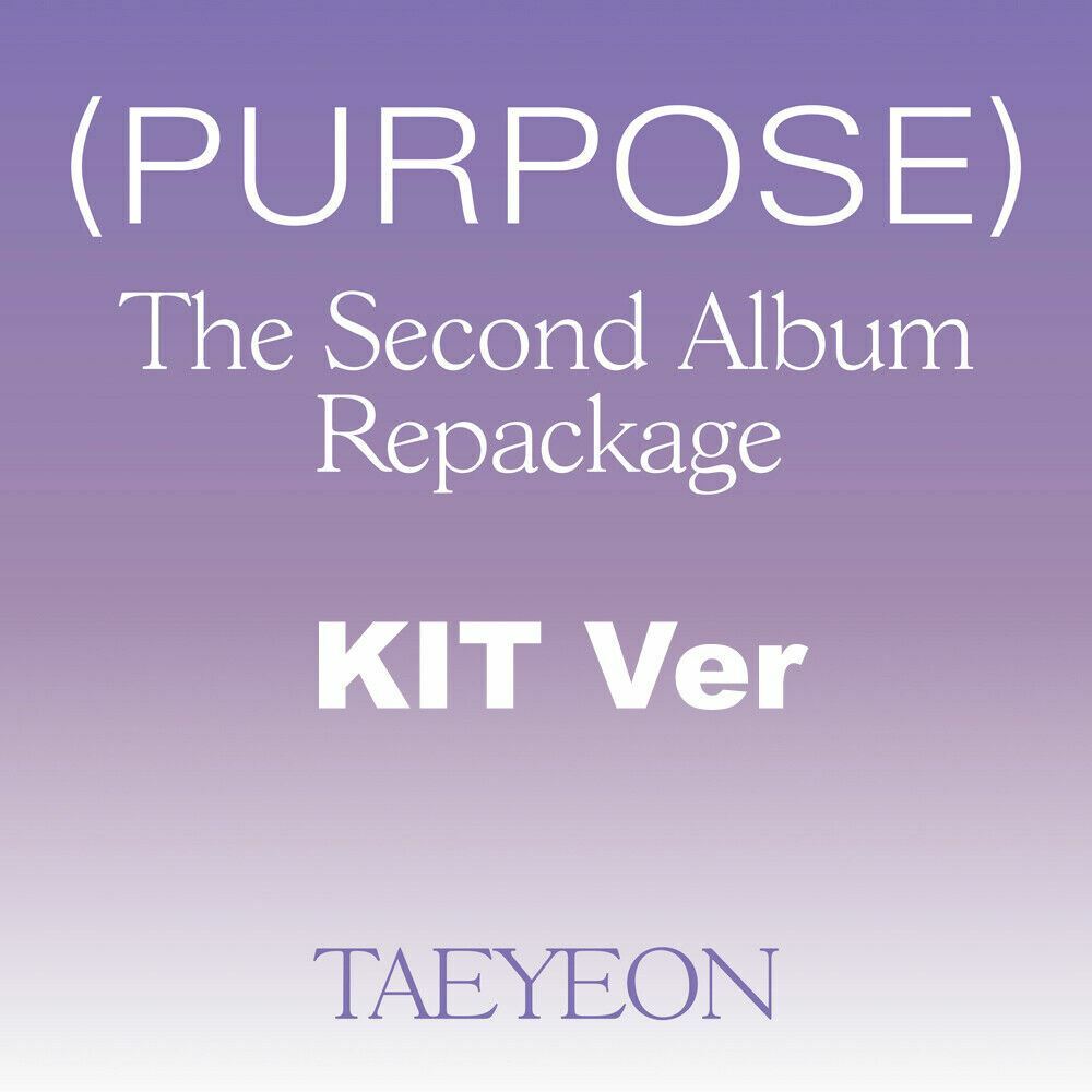 TAEYEON Purpose 2nd Repackage Kit Ver Kit+Photocard+Etc+Tracking SNSD