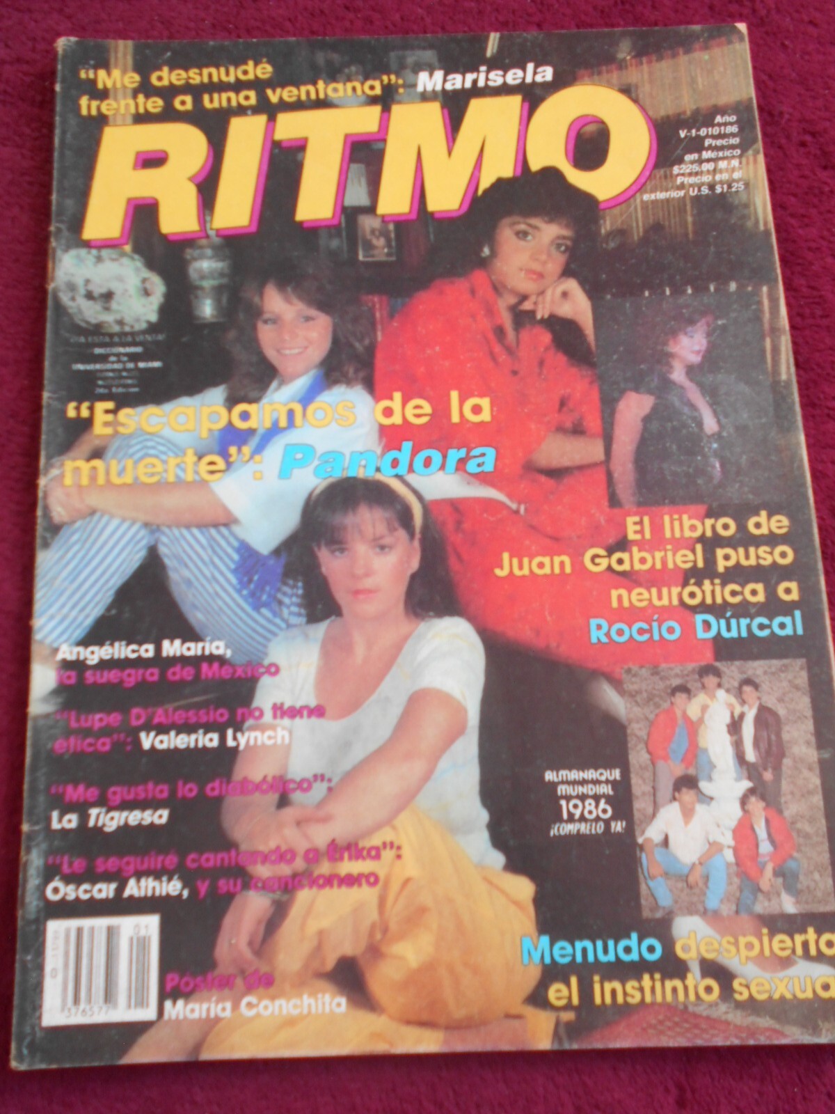 RITMO magazine PANDORA MARIA CONCHITA ALONSO MARISELA LUCIA MENDEZ FLANS TIGRESA
