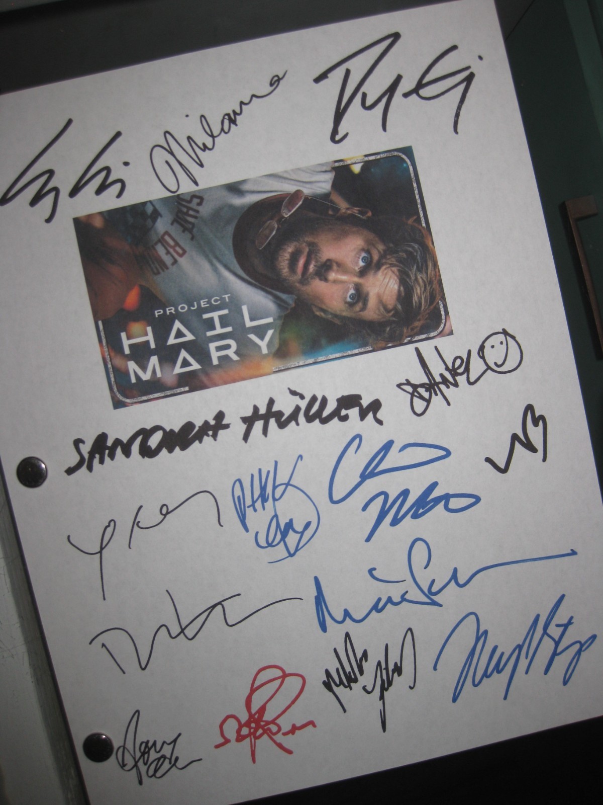 Project Hail Mary Signed Film Script X15 Ryan Gosling Sandra Hüller Meryl Streep