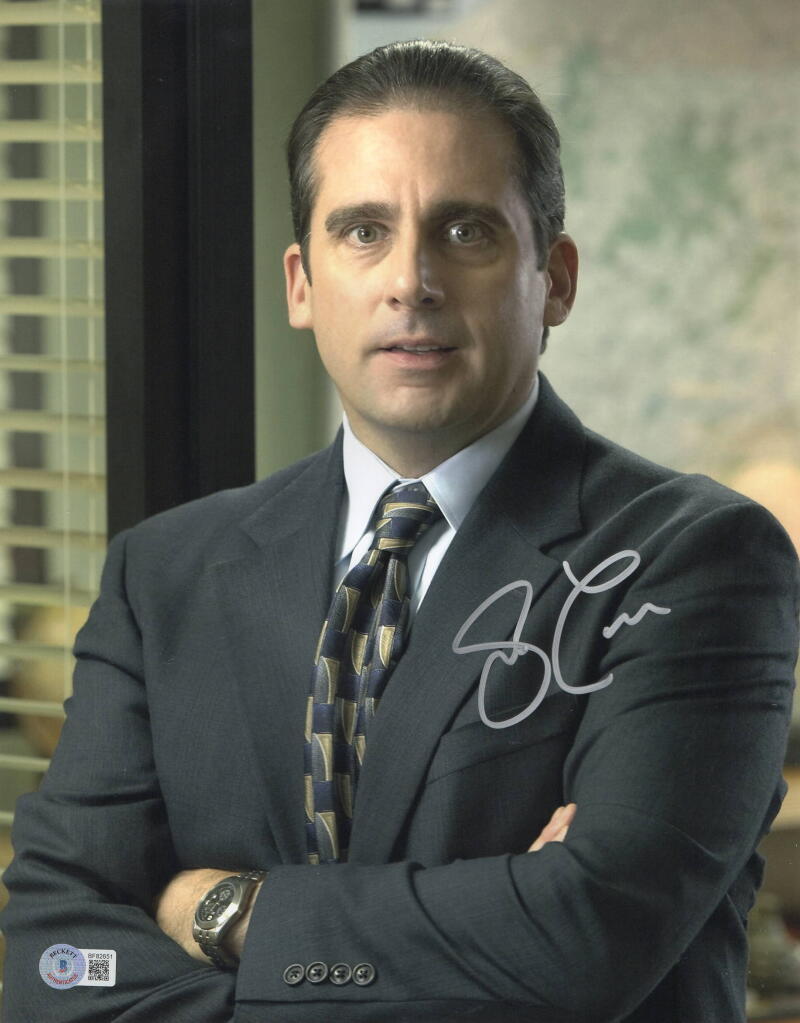 STEVE CARELL SIGNED 11X14 PHOTO THE OFFICE AUTHENTIC AUTOGRAPH BECKETT COA R