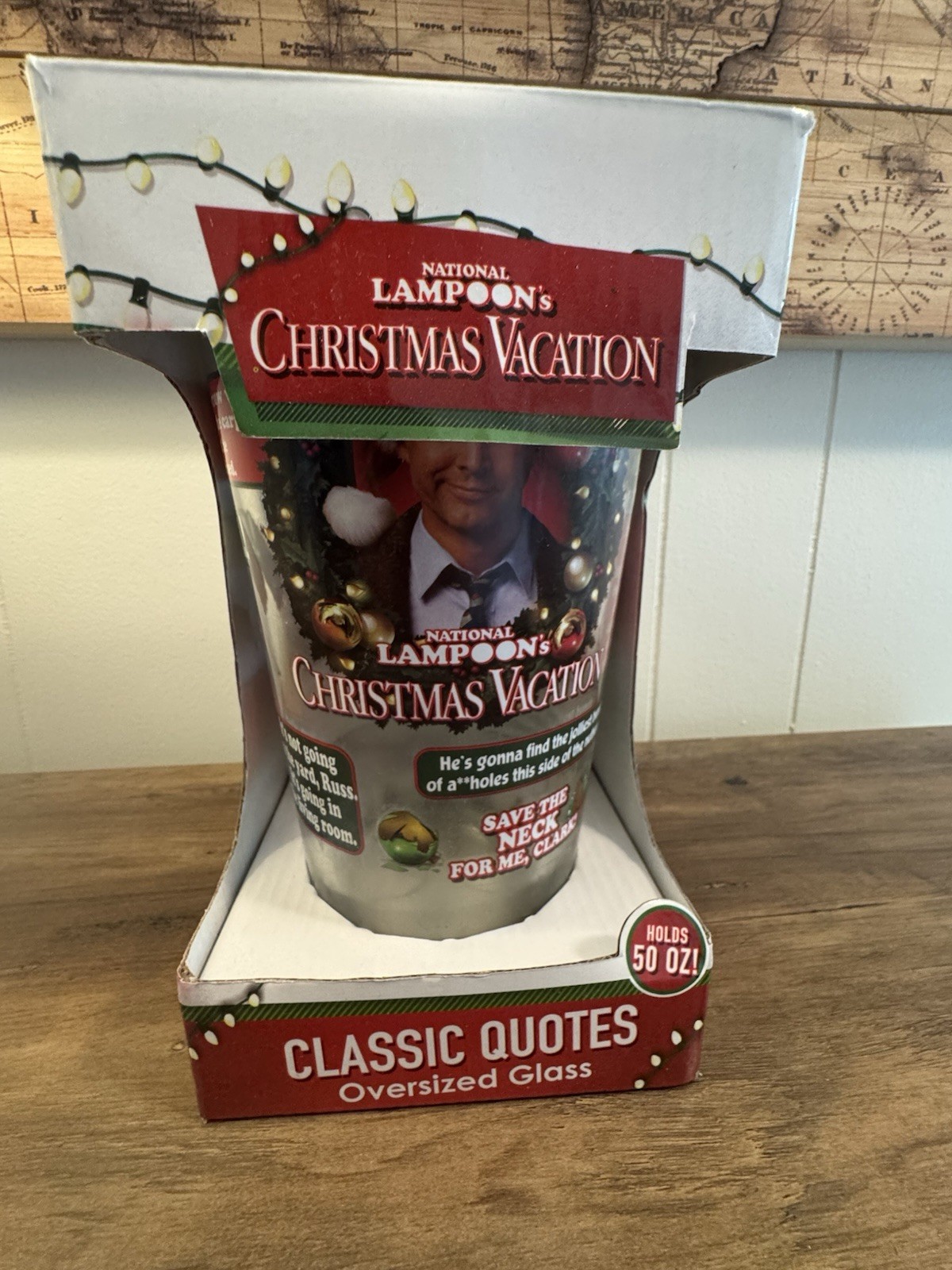 National Lampoon’s Christmas Vacation Classic Quotes Oversized 50 oz Glass
