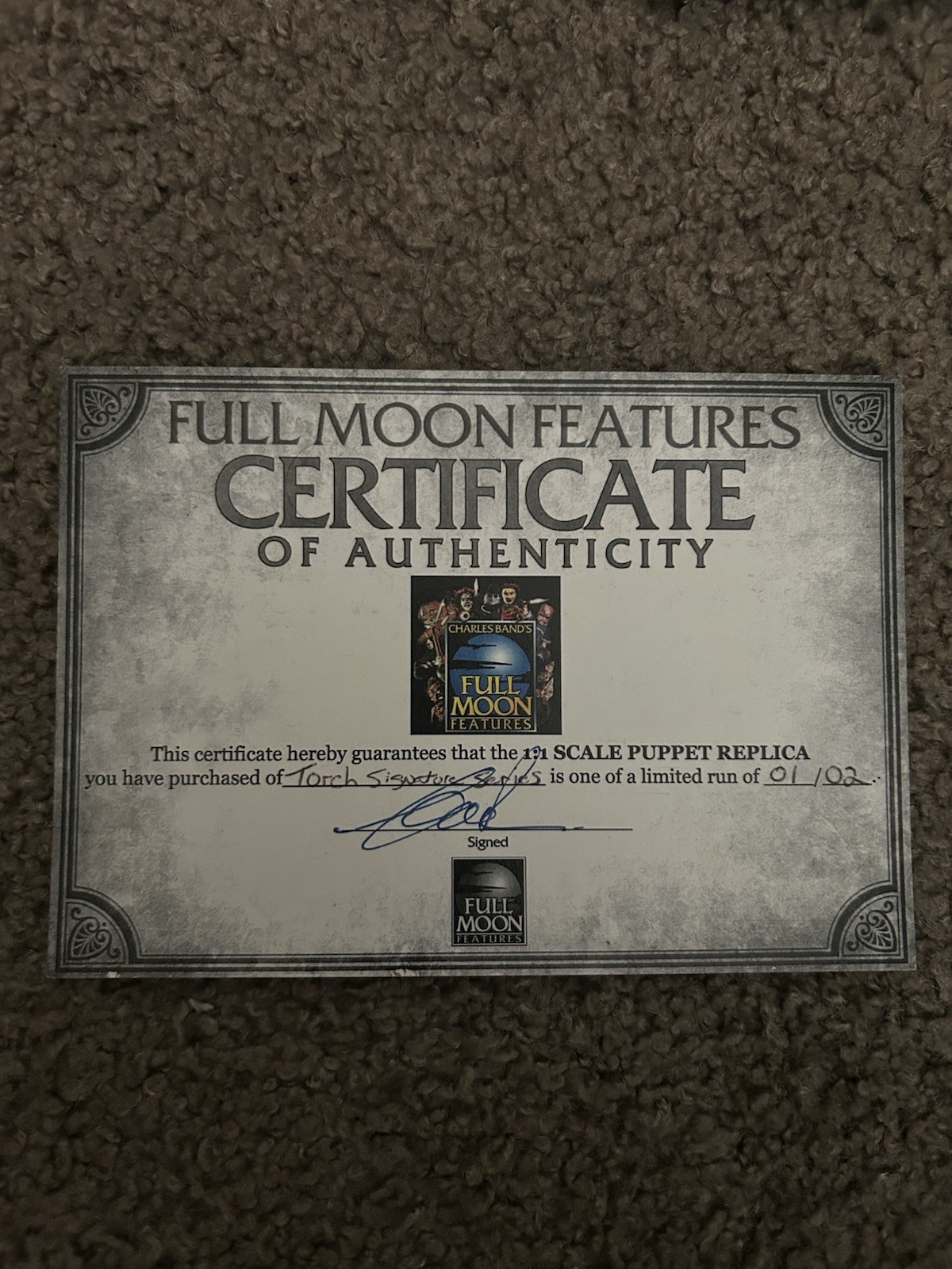 PUPPET MASTER REPLICAS SIX SHOOTER AND RARE SIGNATURE SERIES TORCH 1/2