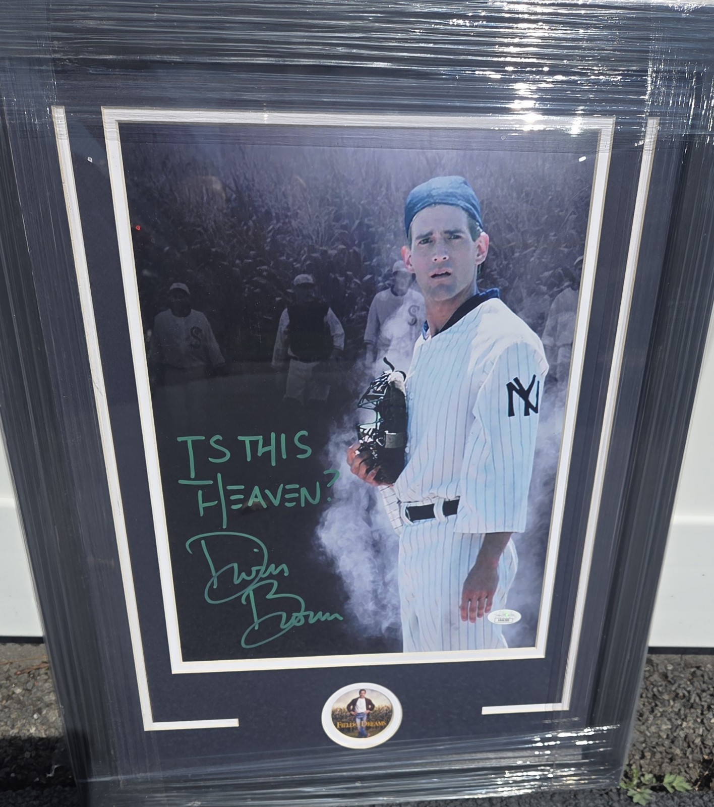 Dwier Brown Signed “Is This Heaven?” 11×14 Field of Dreams JSA Auto JohnKinsella
