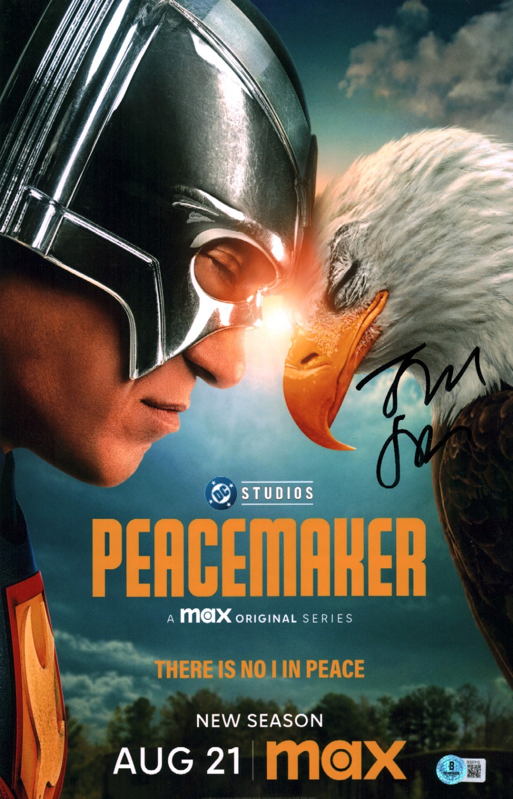 James Gunn Signed Autographed Peacemaker DC Director 11×17 Photo Poster BAS COA