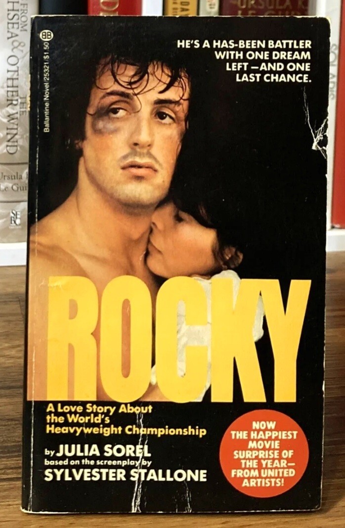 1976 “ROCKY” Sylvester Stallone Orig BALLENTINE BOOKS STORE PROMOTIONAL POSTER