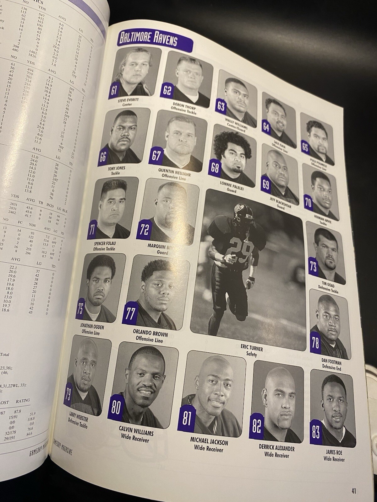 1996 BALTIMORE RAVENS vs EAGLES | INAUGURAL SEASON GAME DAY PROGRAM