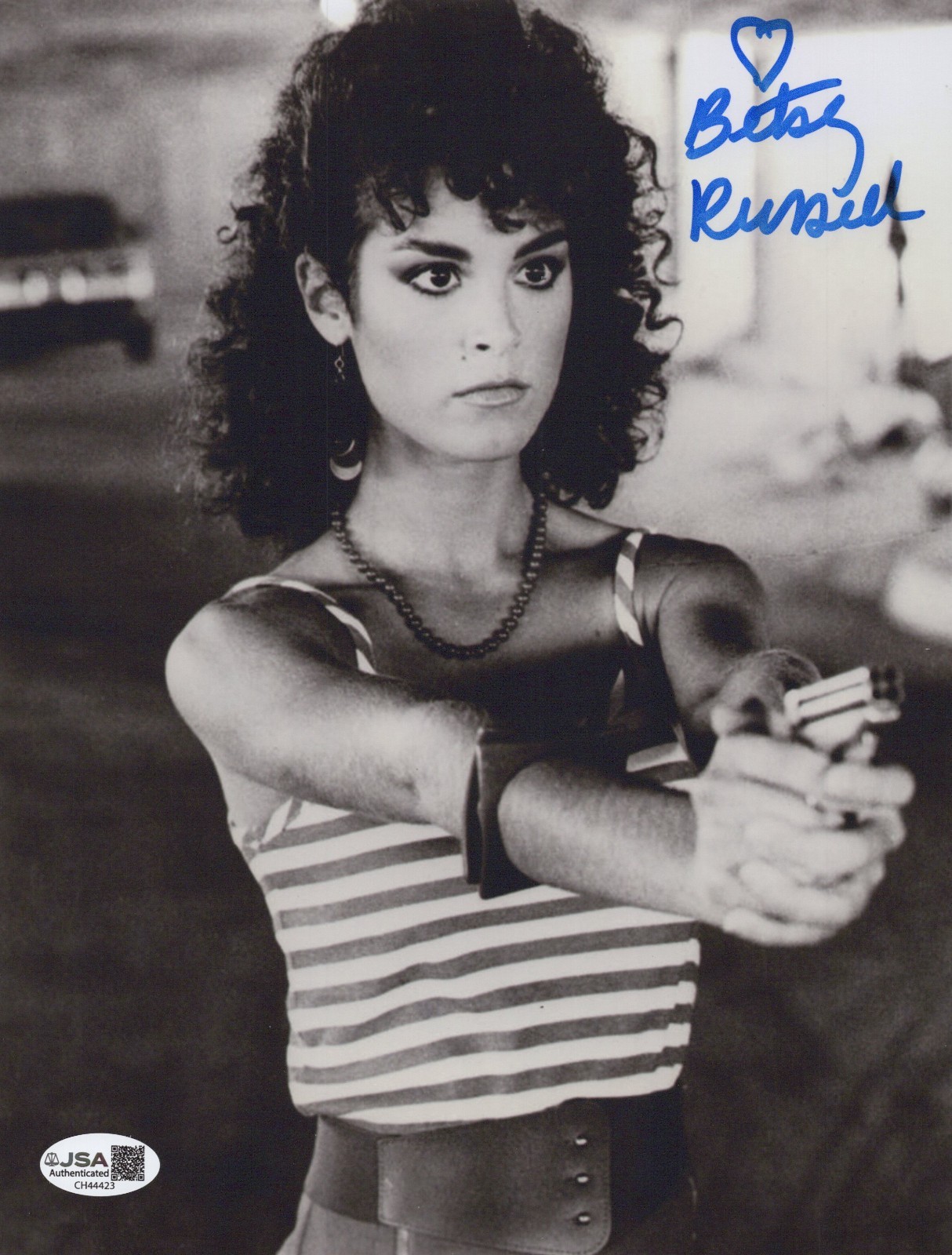 BETSY RUSSELL Signed AVENGING ANGEL 8×10 Photo ANGEL Autograph JSA CERT