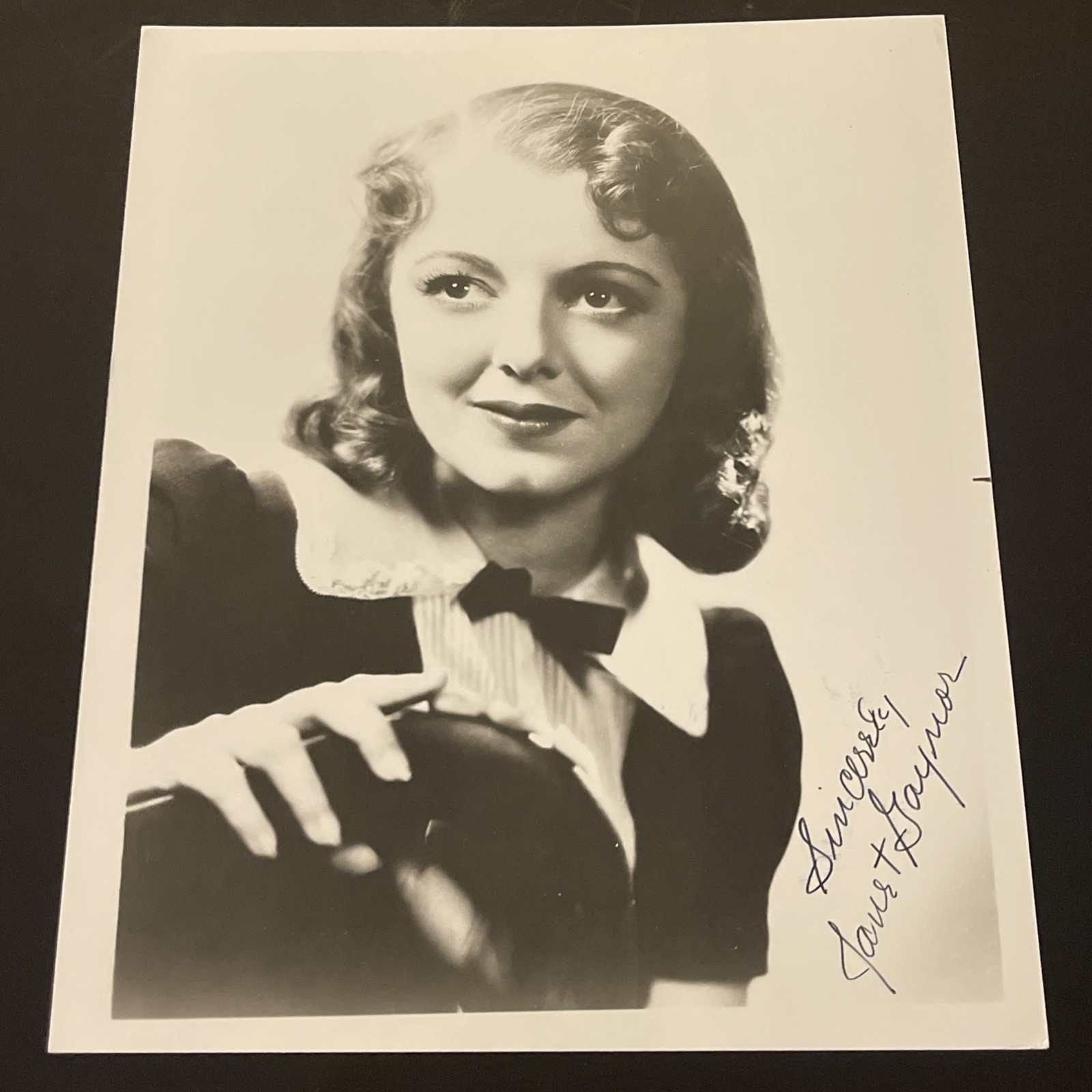 JANET GAYNOR Legendary Golden Age: Signed Original Celebrity Photo 8 x 10”/ KSK