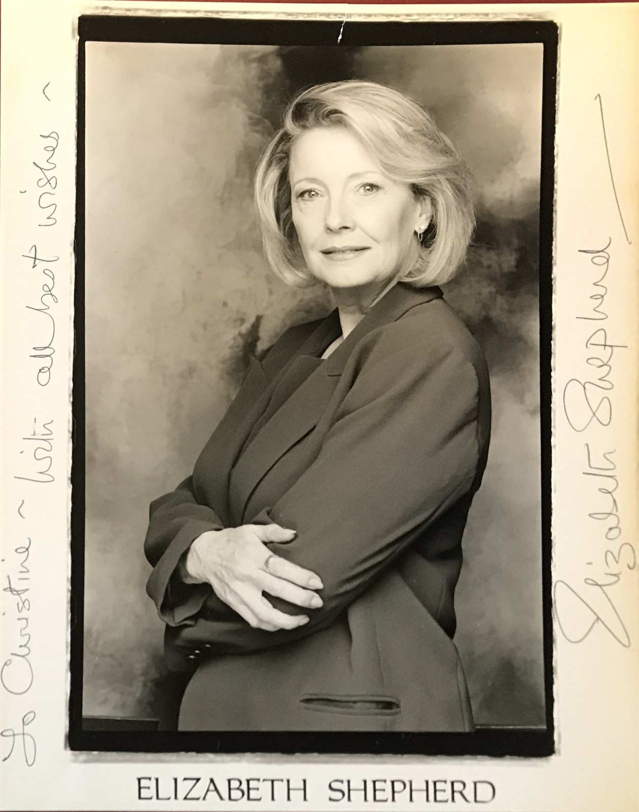 Elizabeth Shepherd 1936- English character actress autograph signed 8″x10″ photo