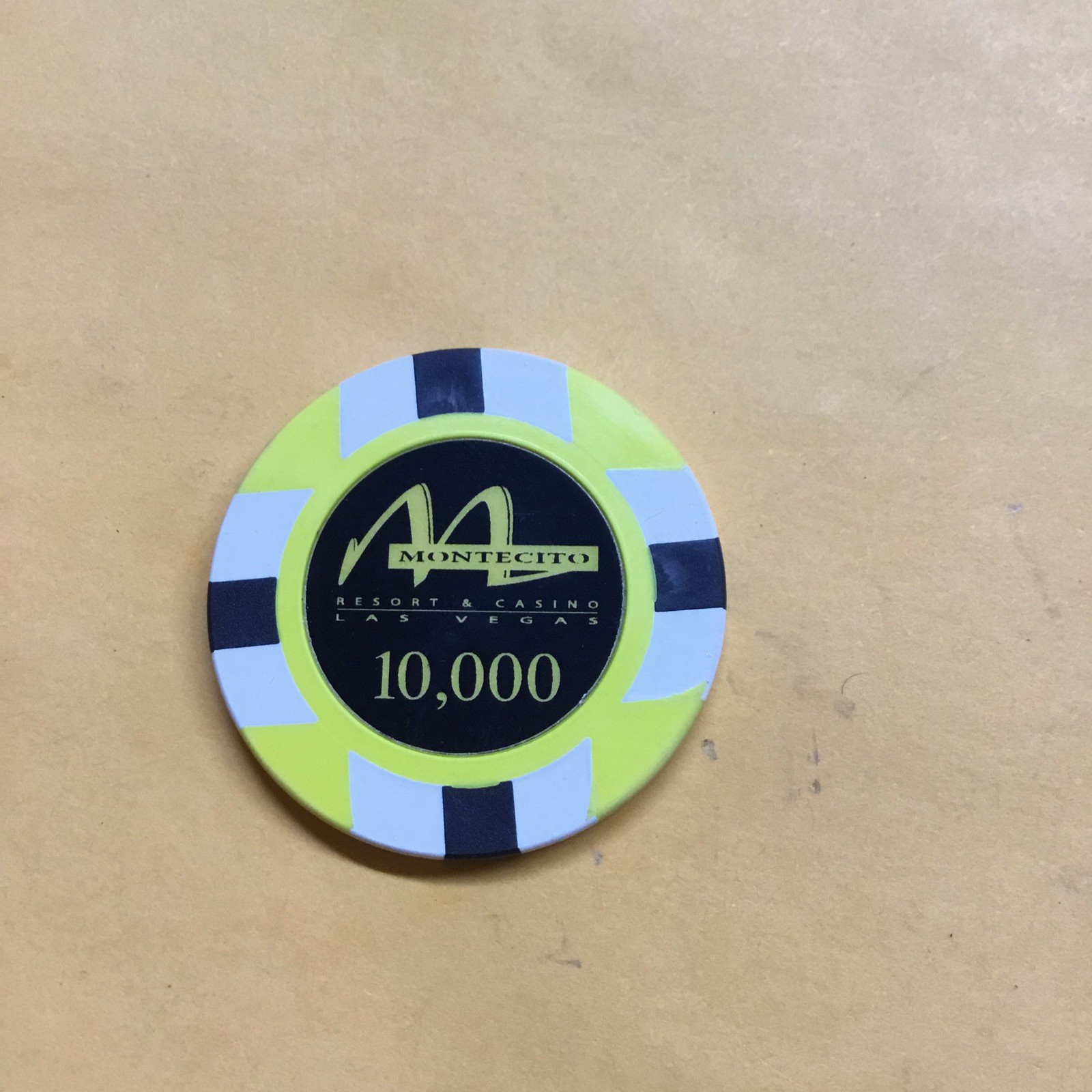 Las Vegas TV Show Screen used Montecito Casino Chip $ 10,000 Prop Josh Domal
