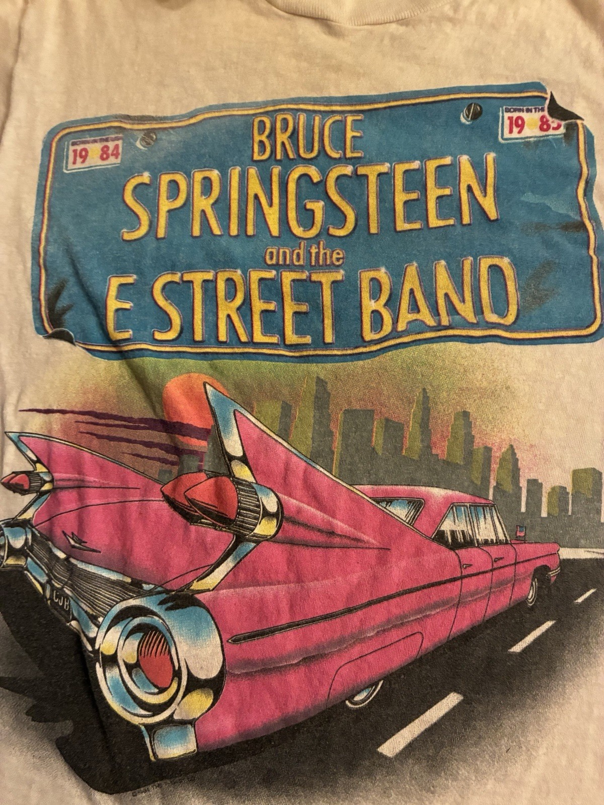 Vintage Bruce Springsteen Born In The USA Tour Shirt 1984-85 Size Medium